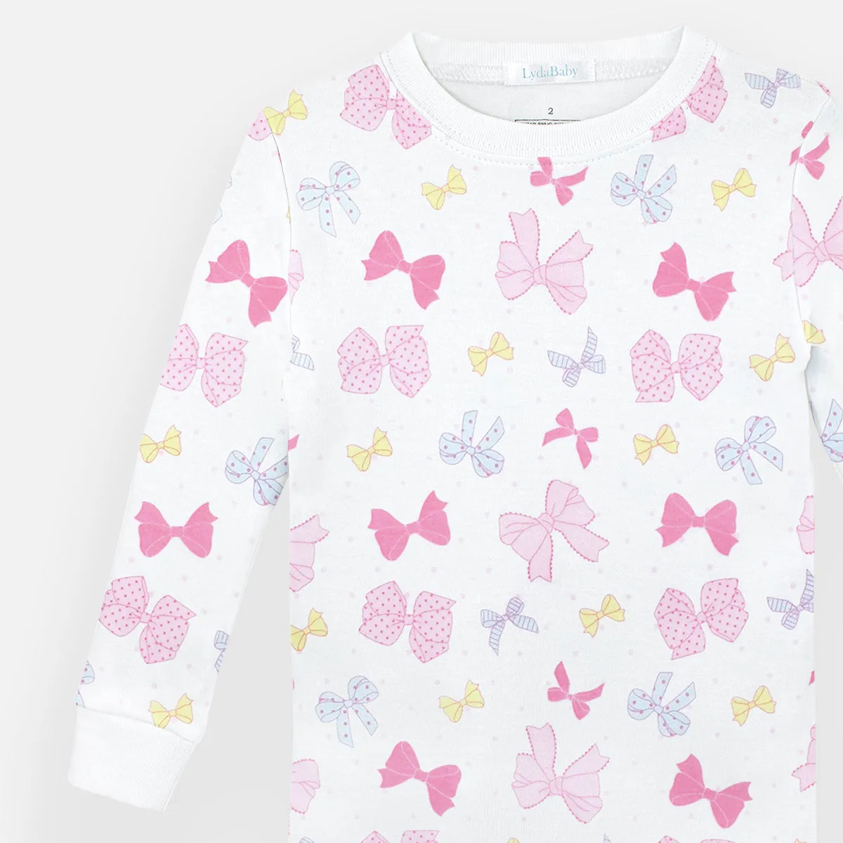 All Bows Printed Pajama | Baby Girl