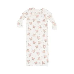 Angel Dear - Vintage Rosebuds Ruffle Kimono Gown