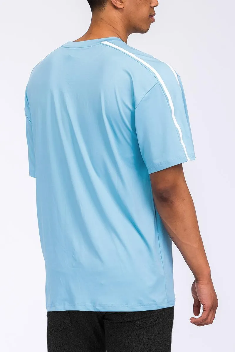 Artic Blue Jordan Solid Tape Tshirt