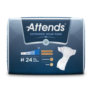 Attends Extended Wear Pads, 24 Count
