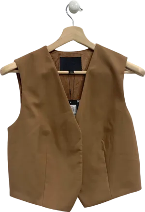 Autograph Brown Sleeveless Vest UK 10