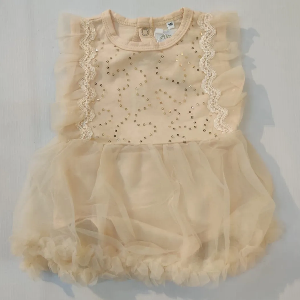 BABY GIRLS DRESS SIDE FRILL
