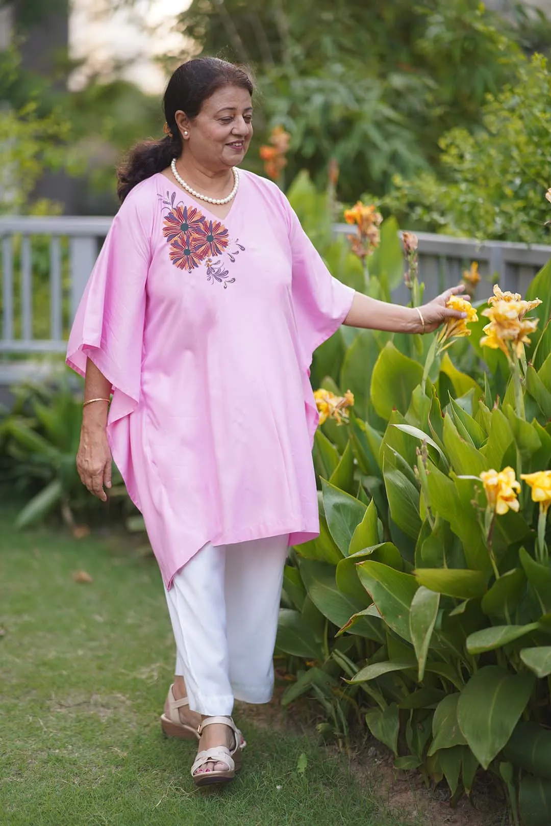 BabyPink Rayon KaftanKurta & KaftanKurta - BloomingDuo