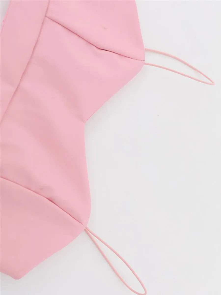 Barbie Pink Camisole Top   A-line Skirt with Belt Set
