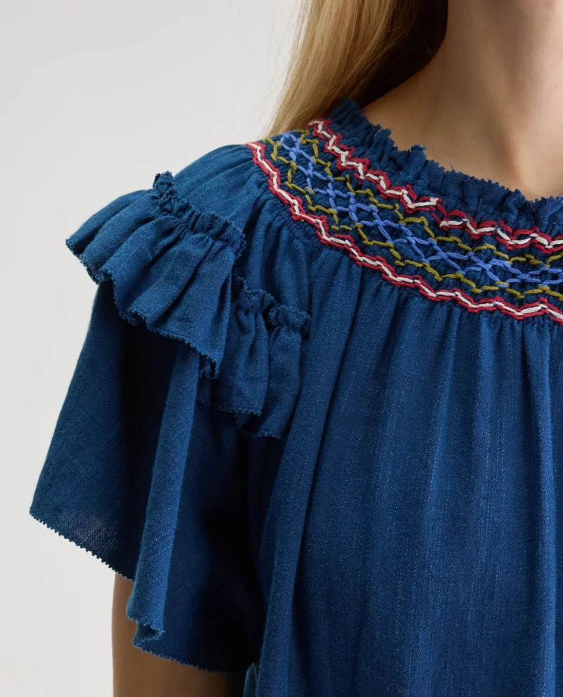 Bellerose Cathy Indigo Blouse