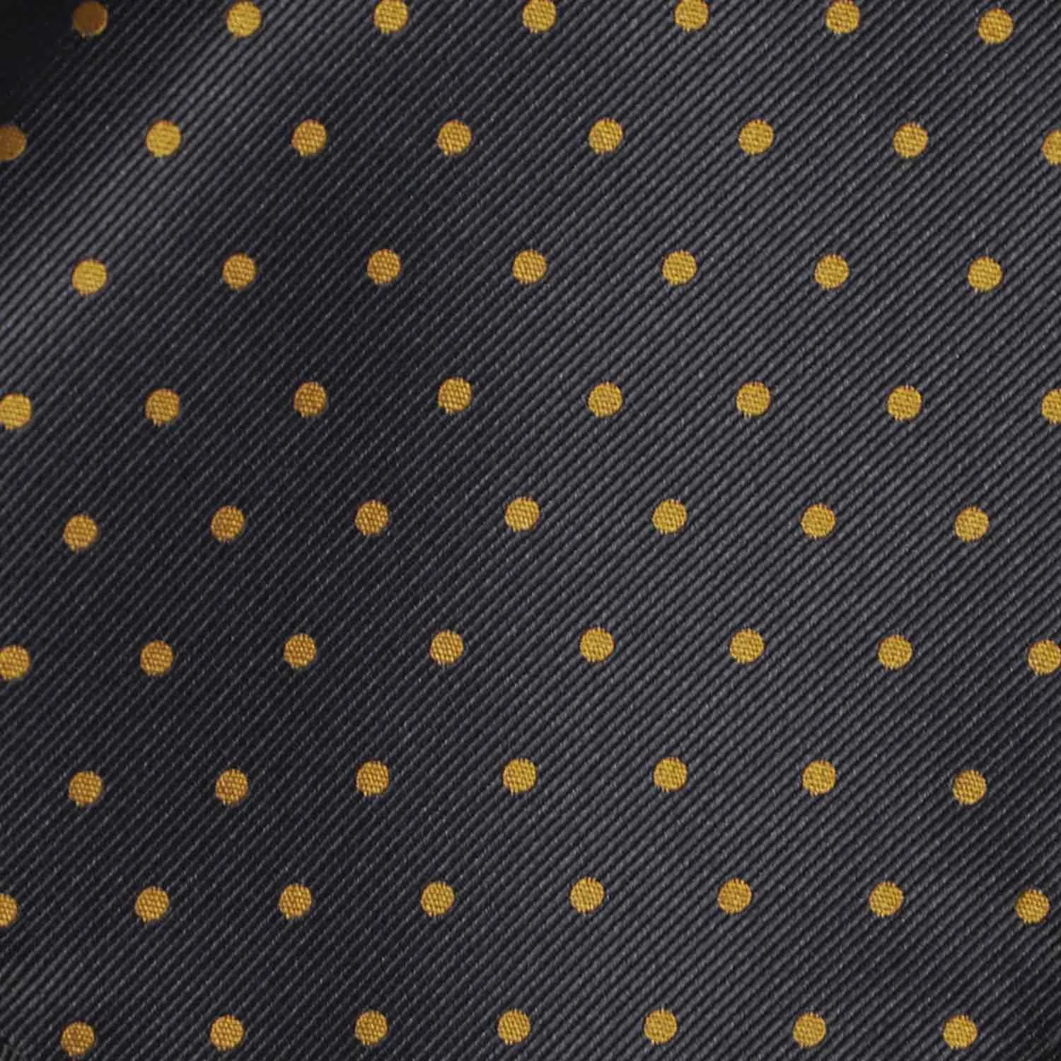 Black and Old Gold Polka Dot Bow Tie