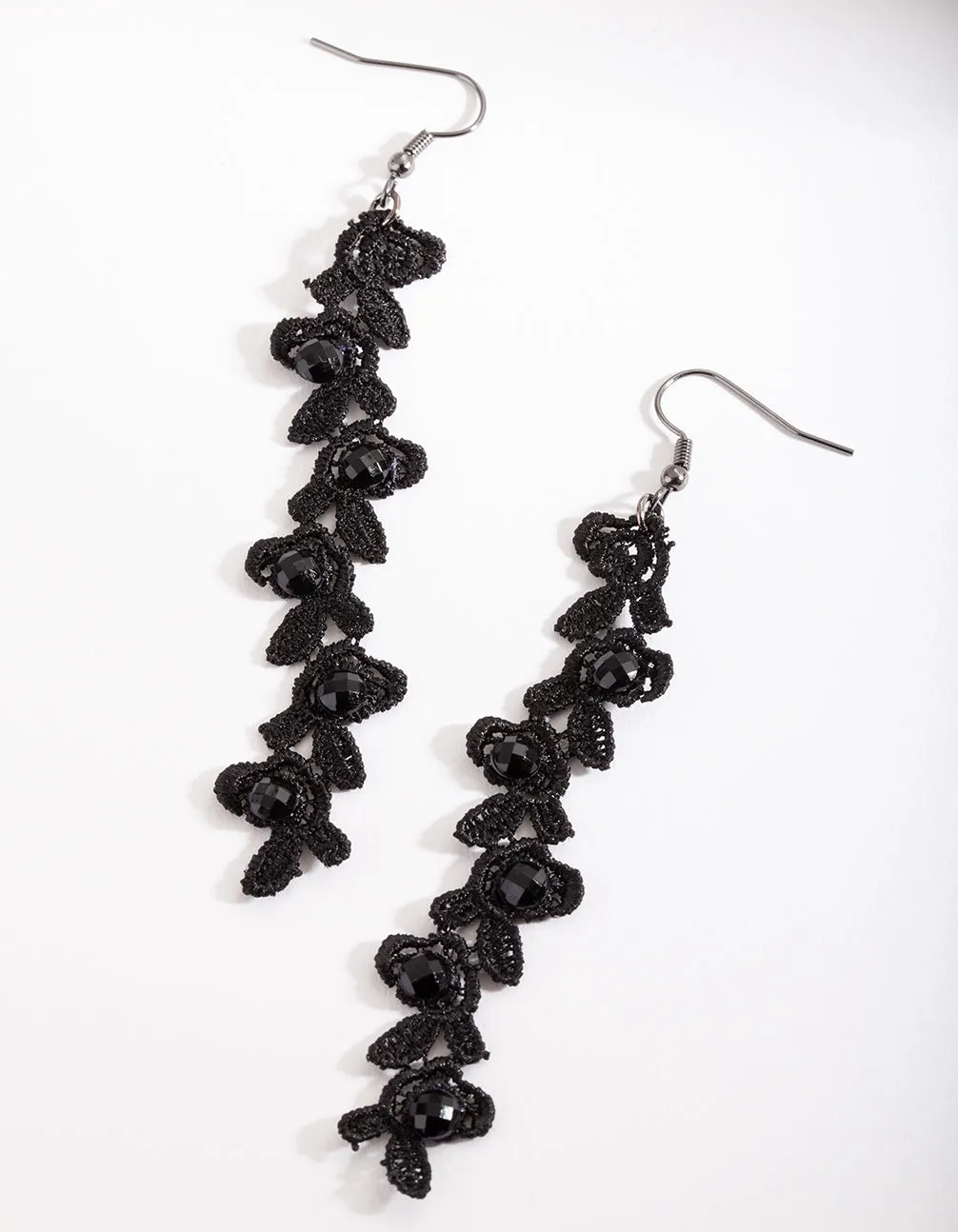 Black Lace Drop Earring