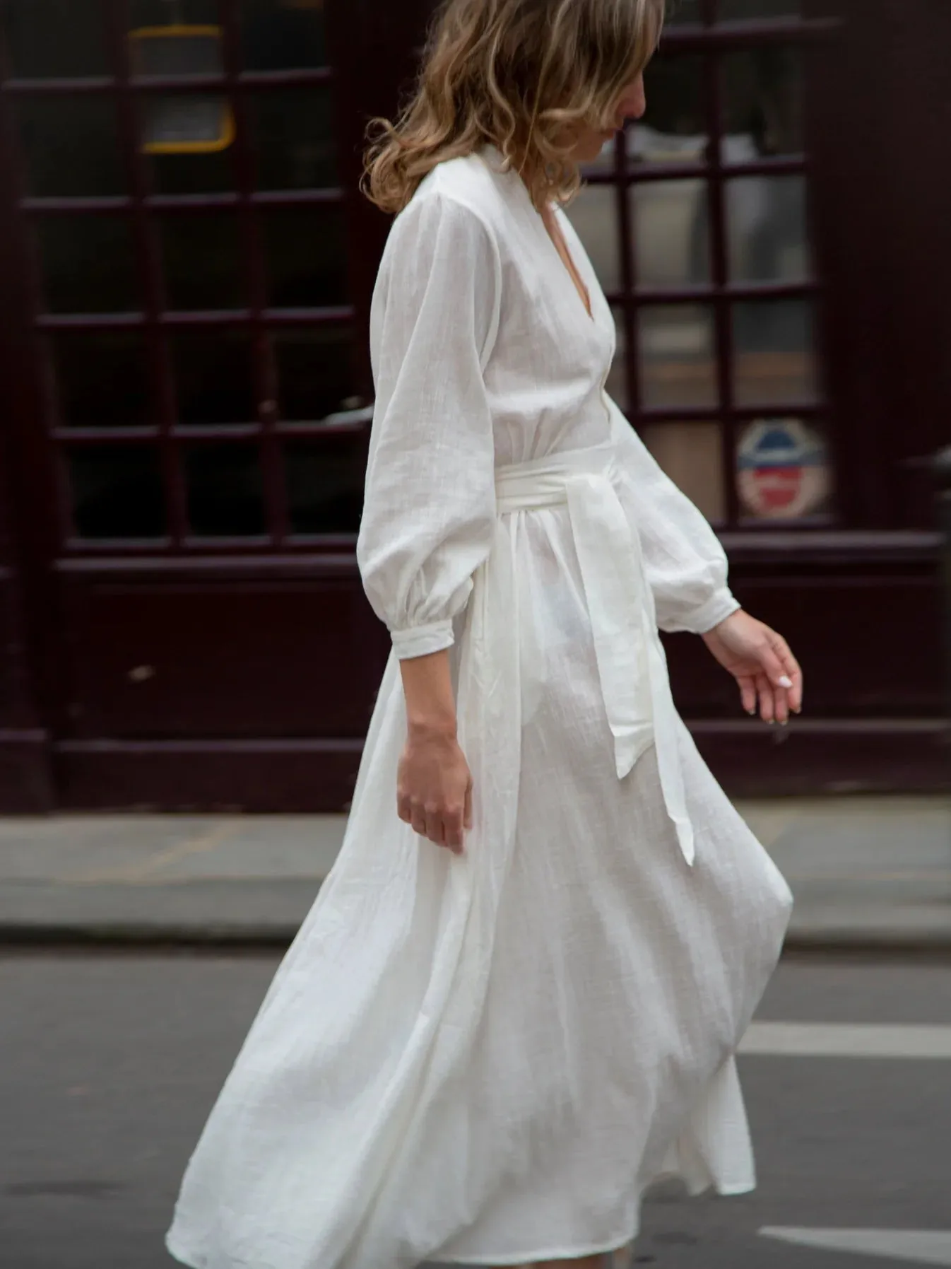 Blanche Dress in Ecru