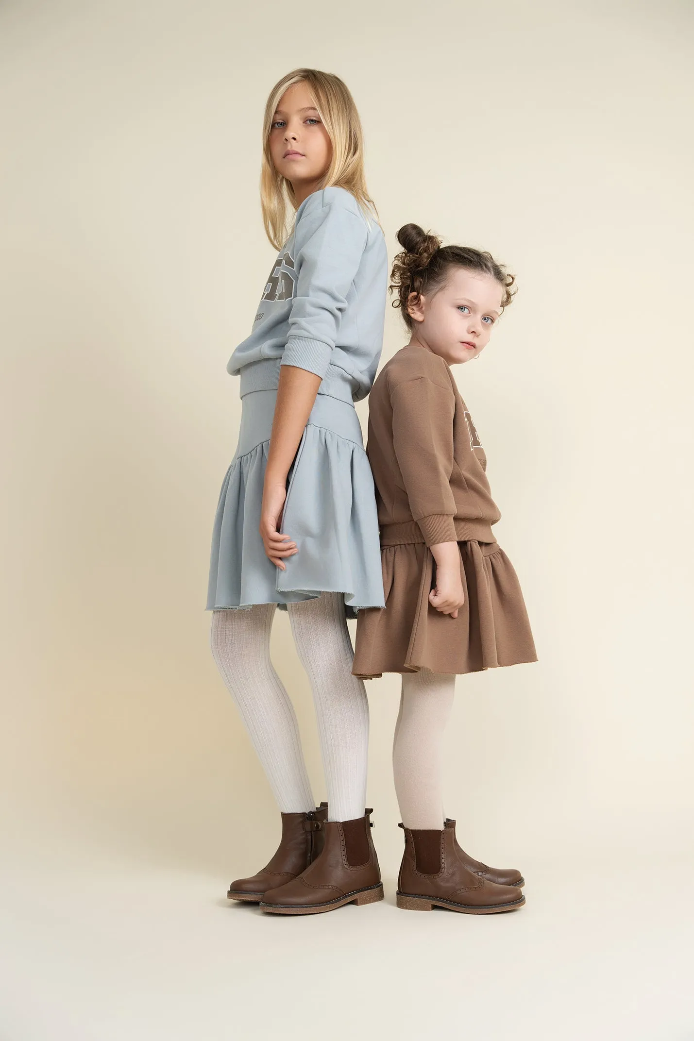 Brown Sweatshirt Skirt