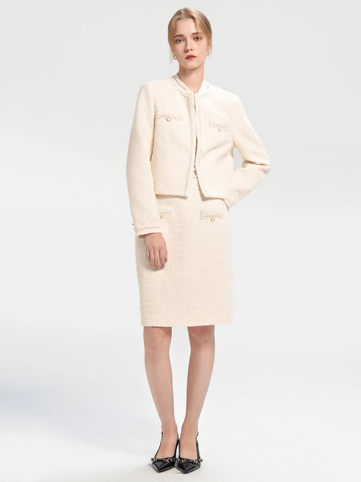 Crop Tweed Jacket