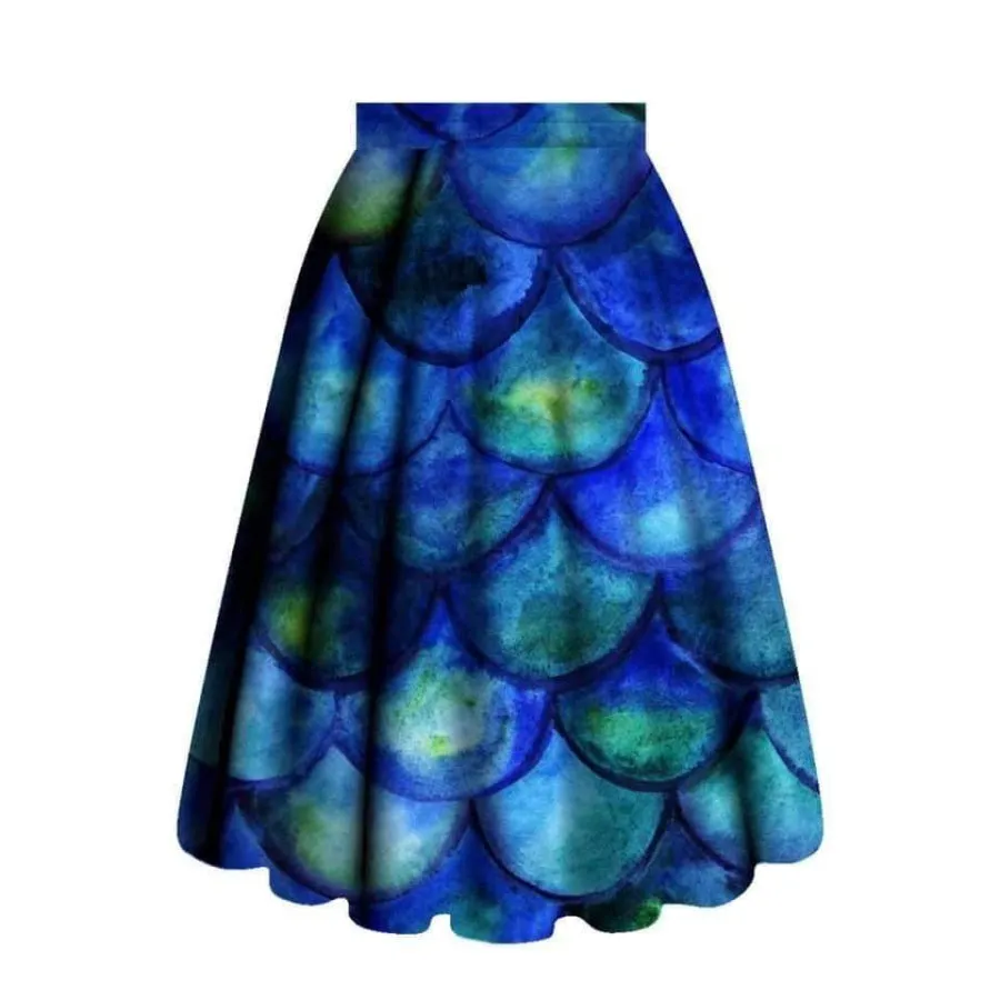 Custom Design Yoga Waist Buttery Soft Swing Skirts with Pockets