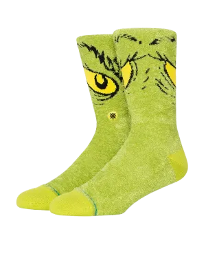 Da Da Da Grinch Socks in Green