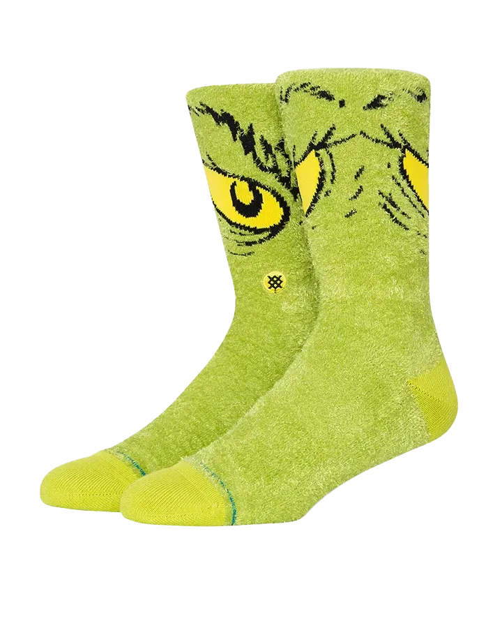 Da Da Da Grinch Socks in Green