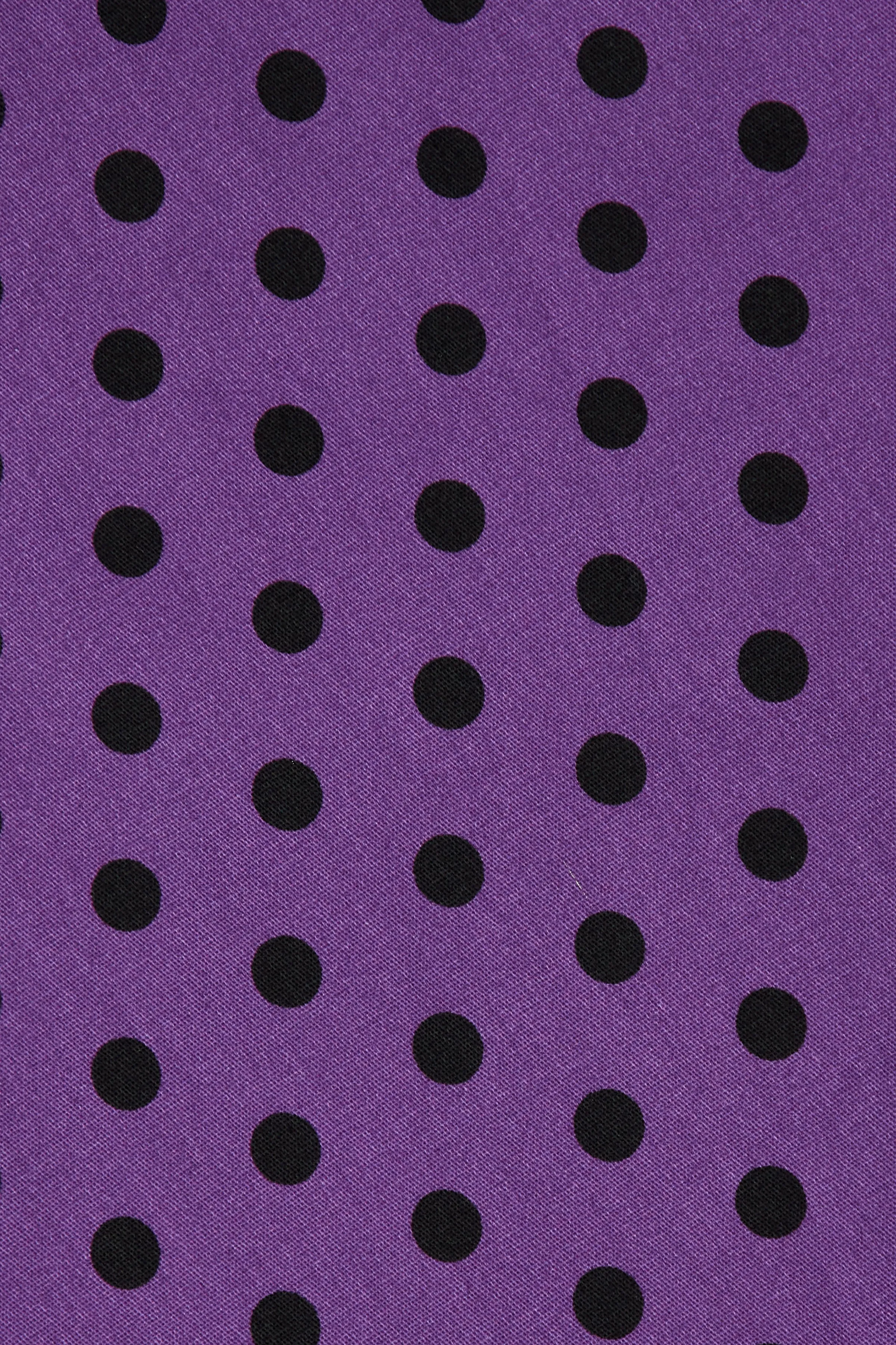 Darlene Purple & Black Polka Dot Circle Dress