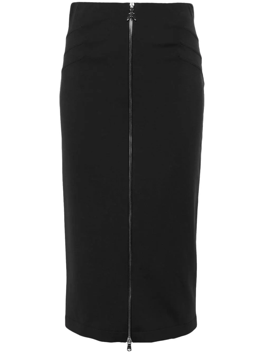 dart-detail midi skirt