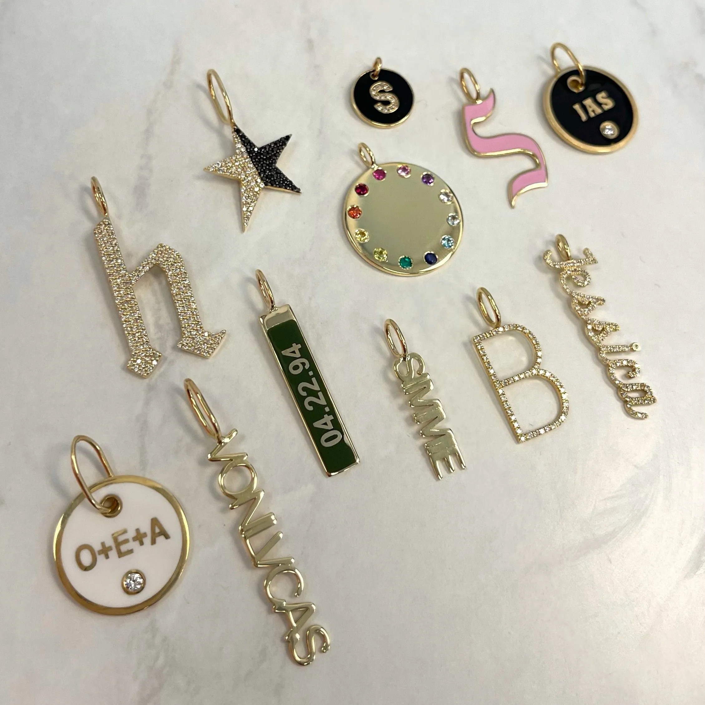 Diamond Name Charm