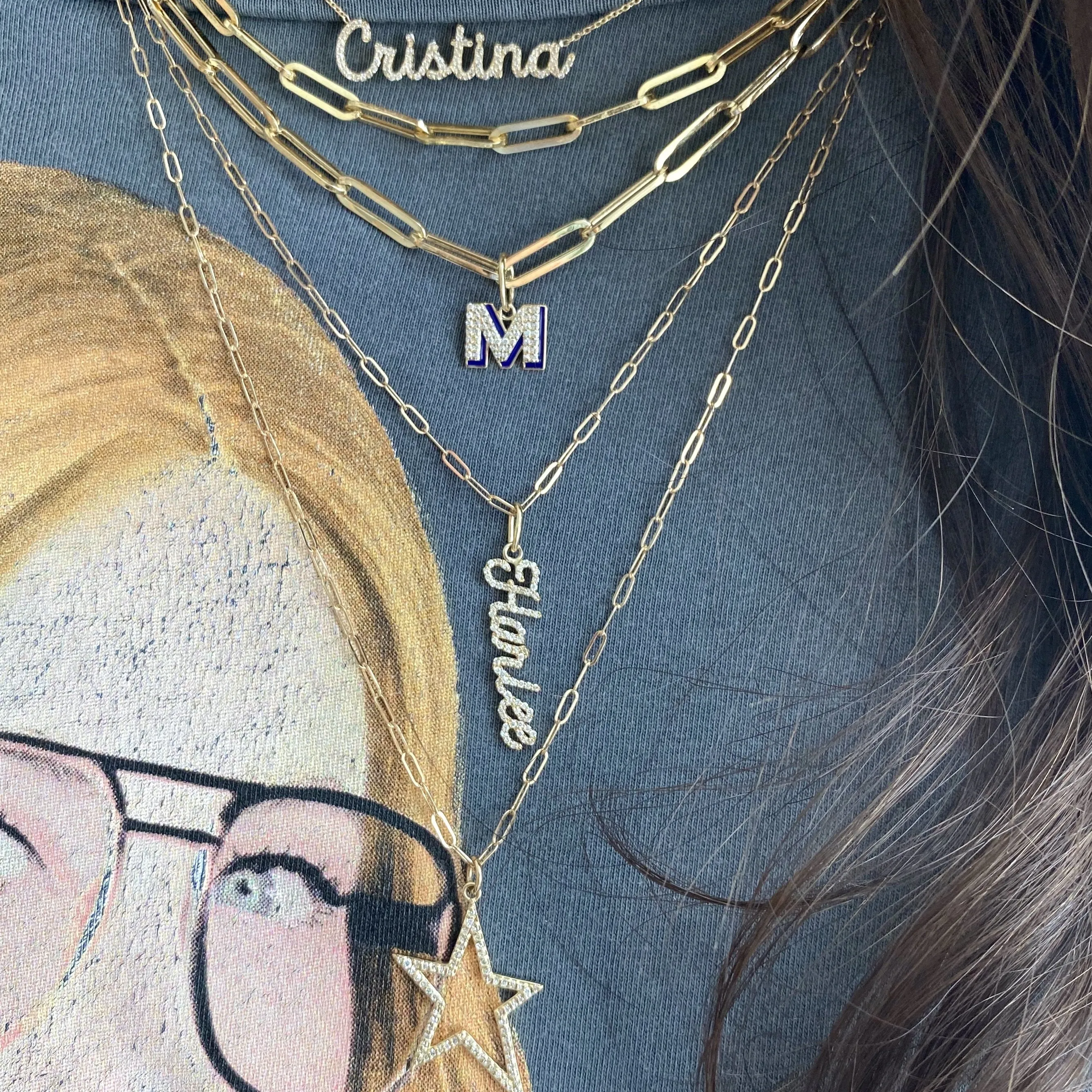 Diamond Name Charm