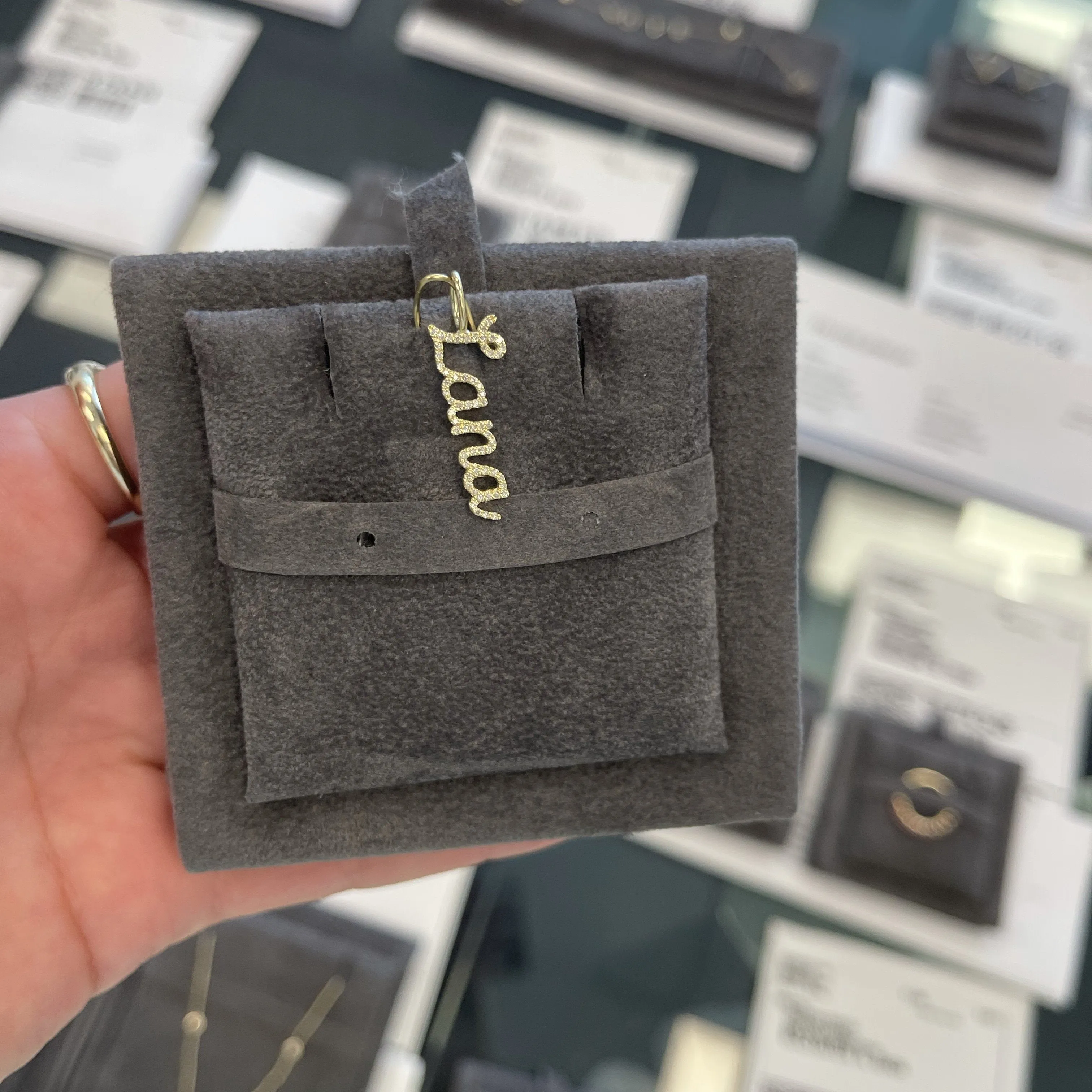 Diamond Name Charm