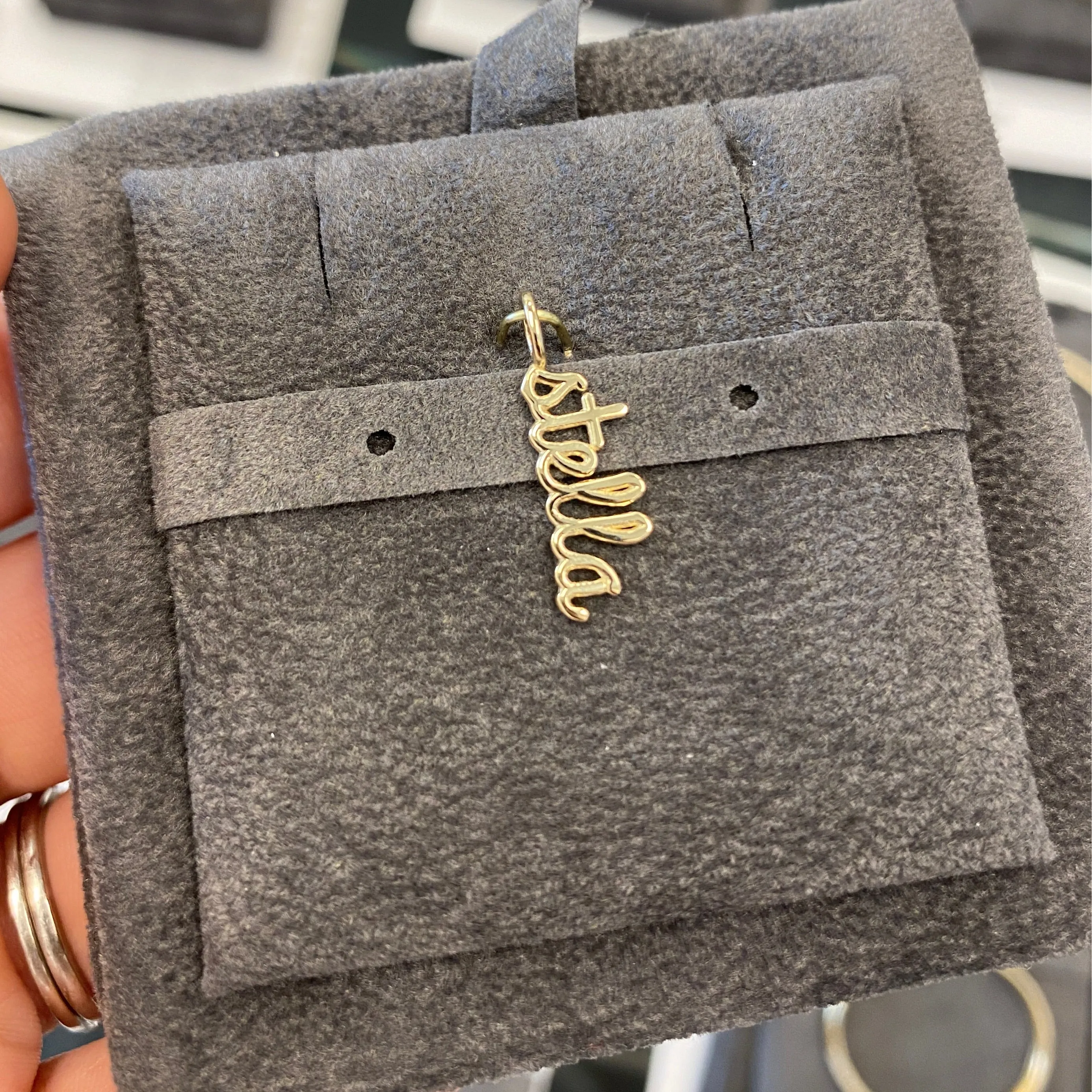 Diamond Name Charm