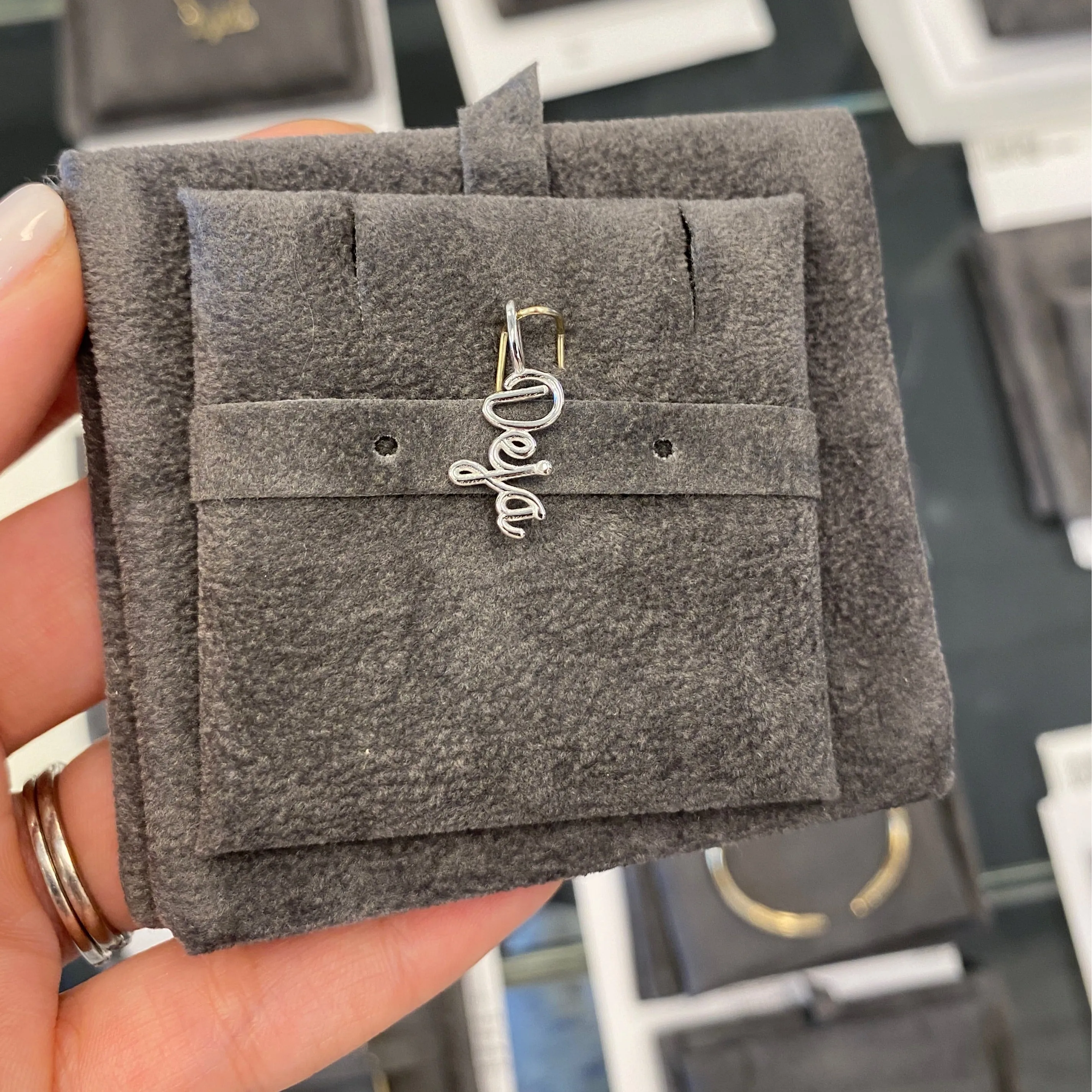 Diamond Name Charm