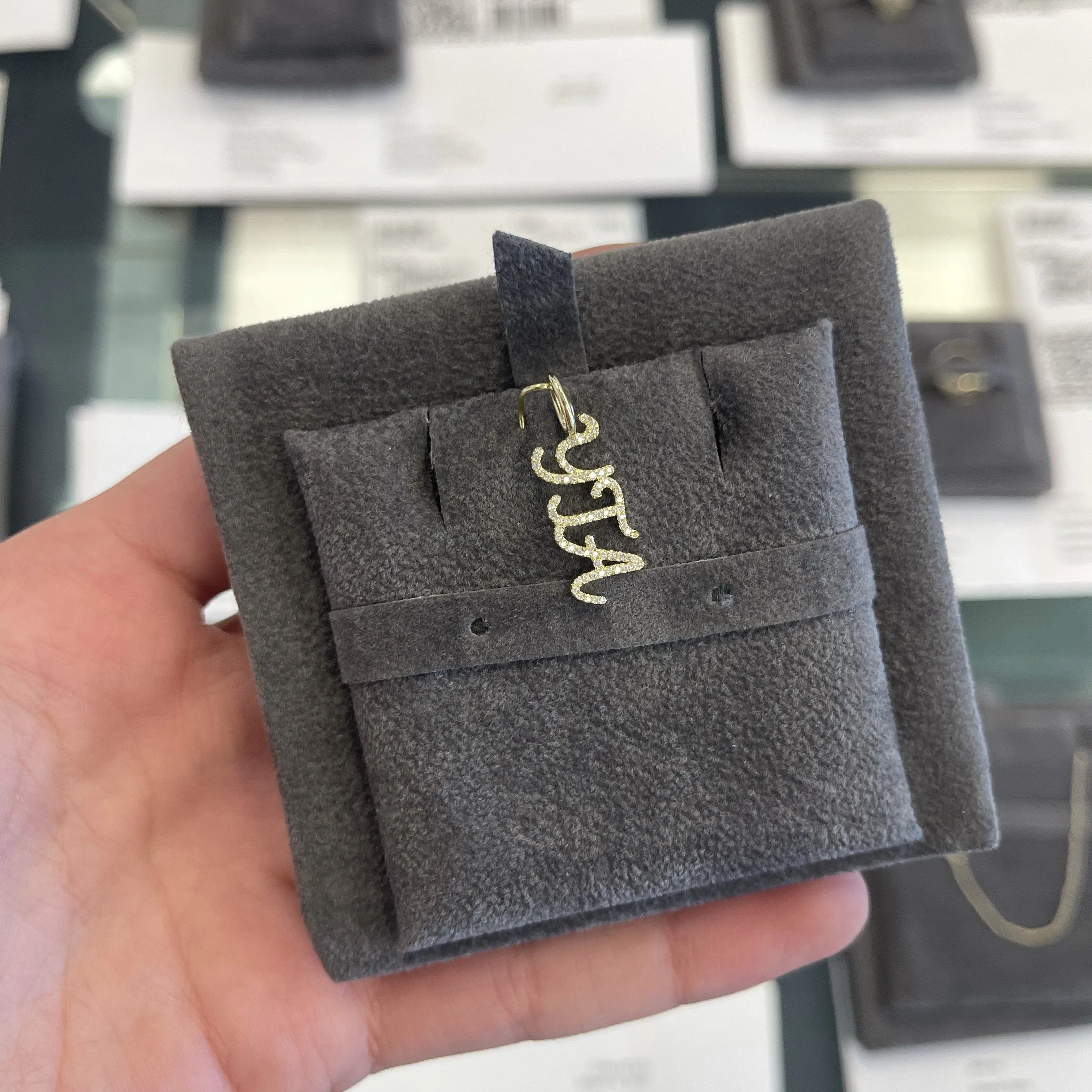 Diamond Name Charm