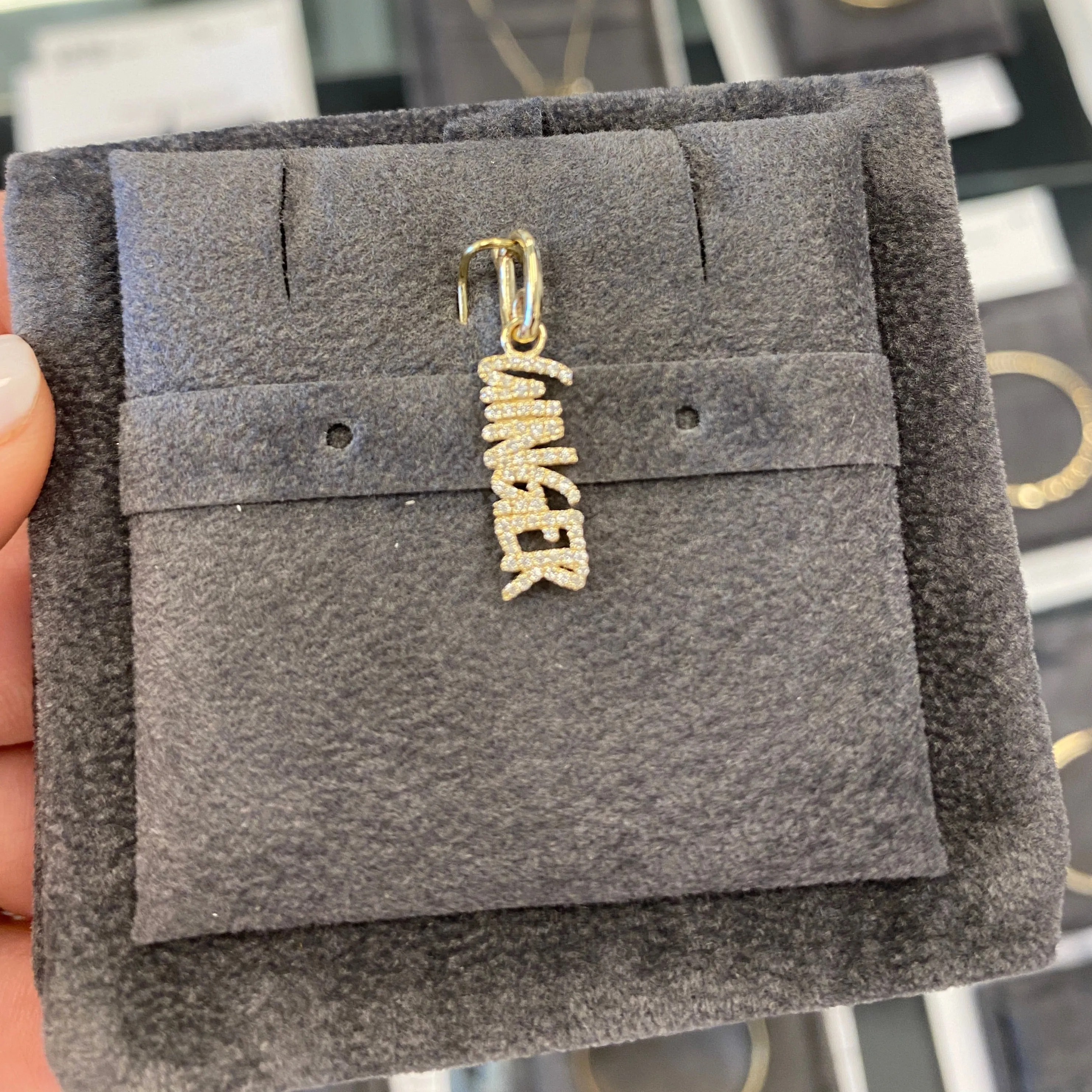 Diamond Name Charm