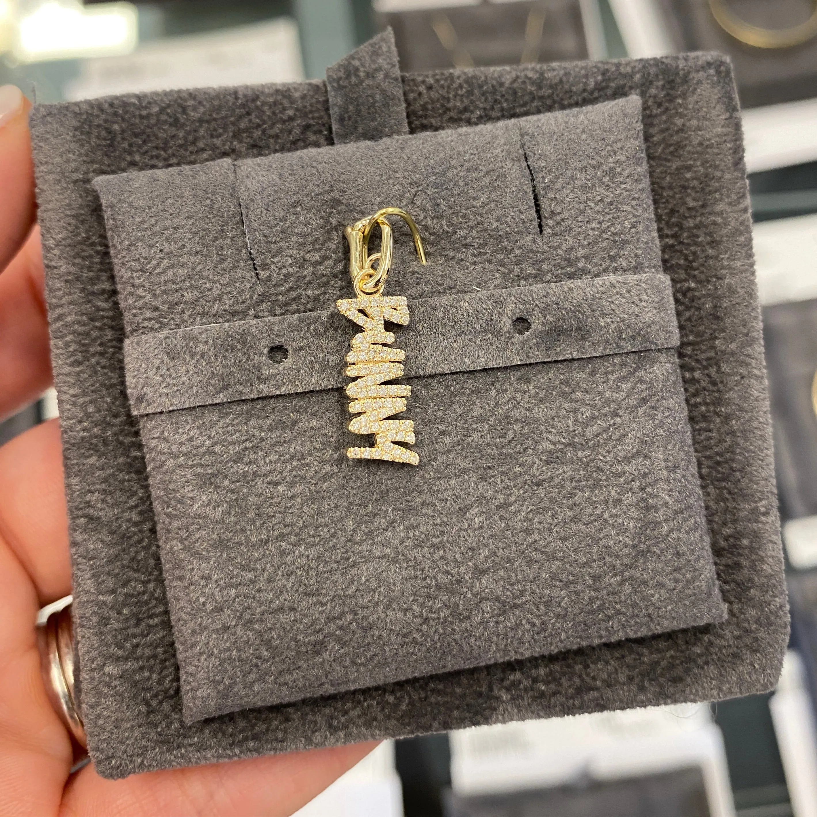 Diamond Name Charm
