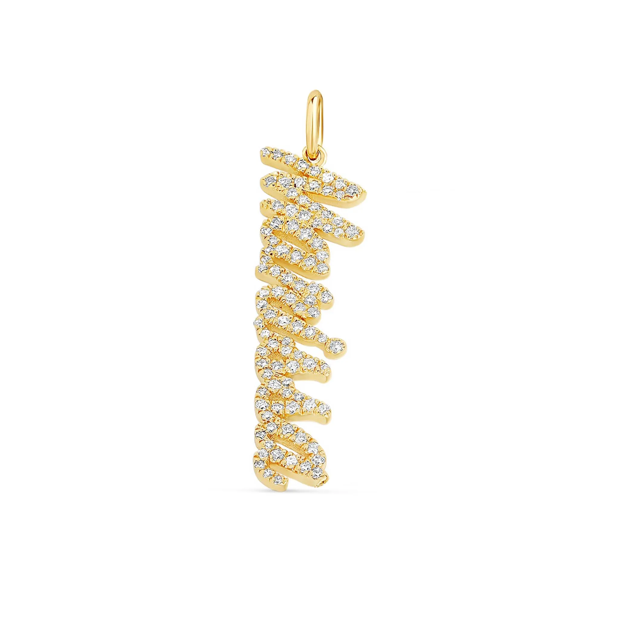 Diamond Name Charm