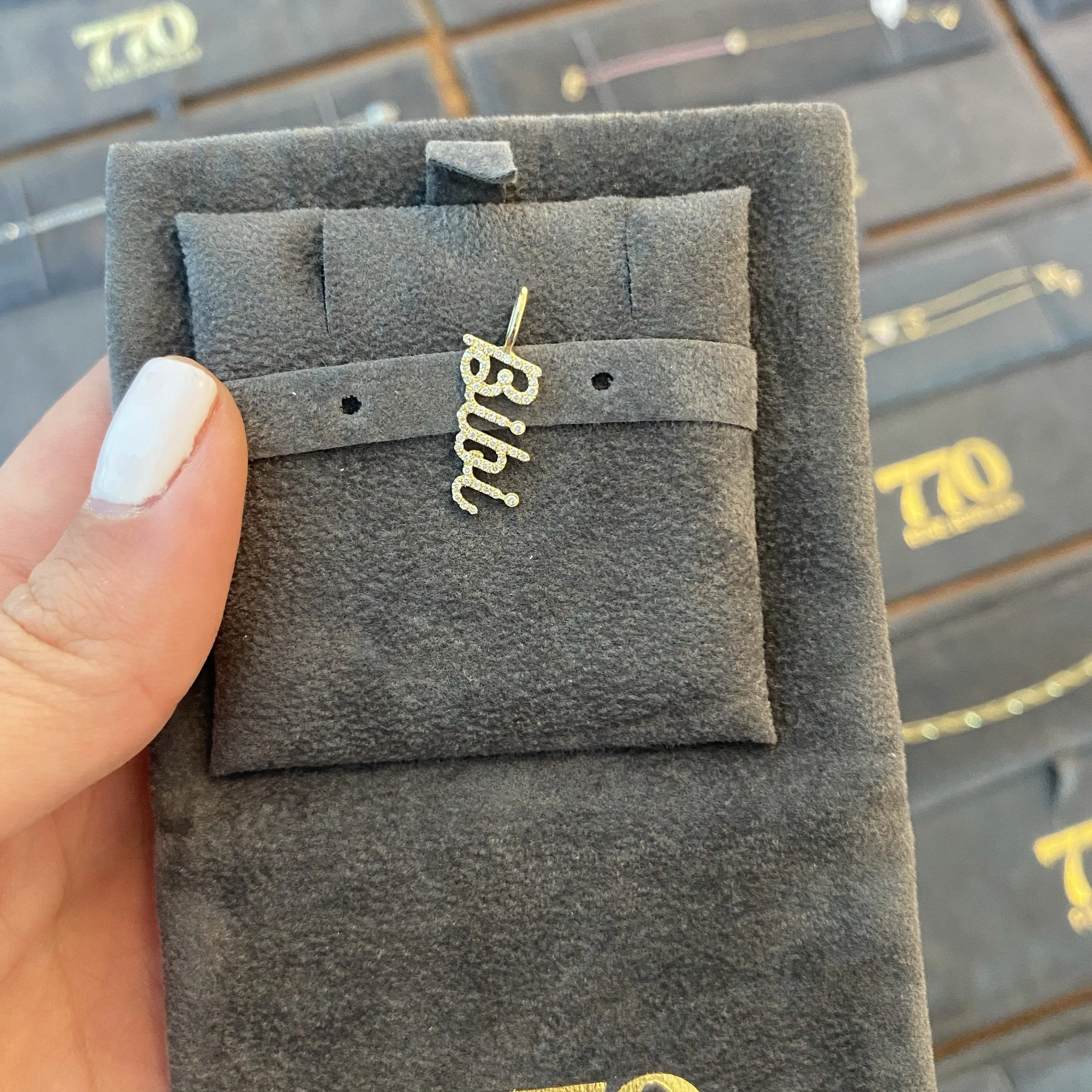 Diamond Name Charm