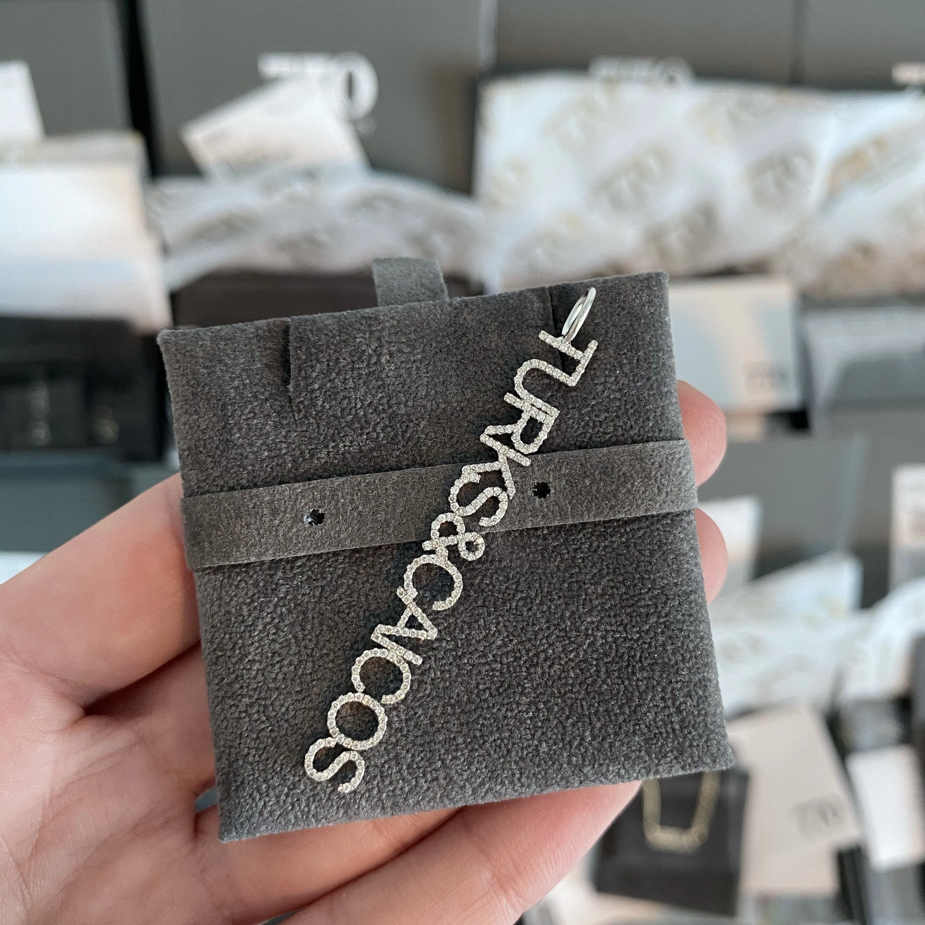 Diamond Name Charm