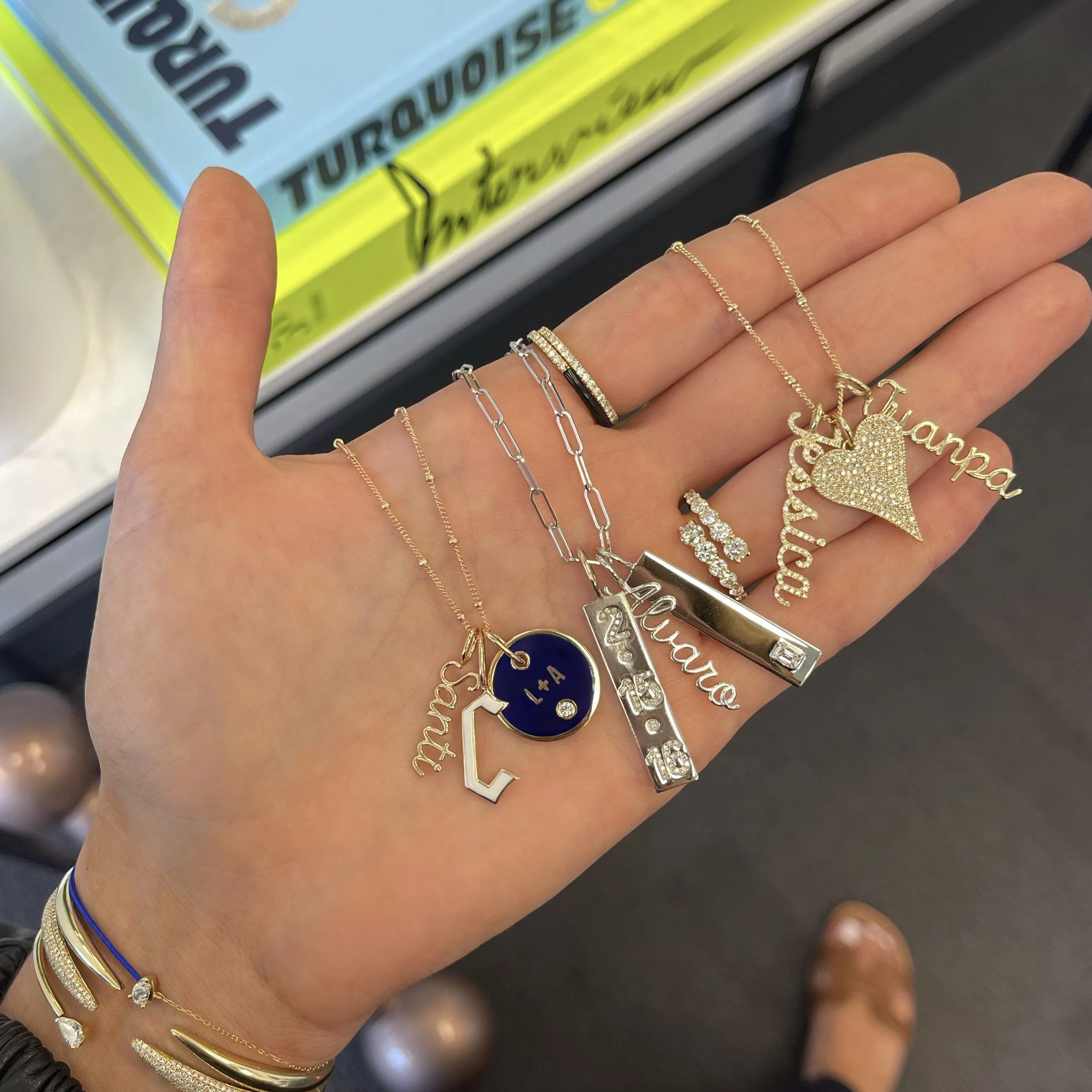 Diamond Name Charm