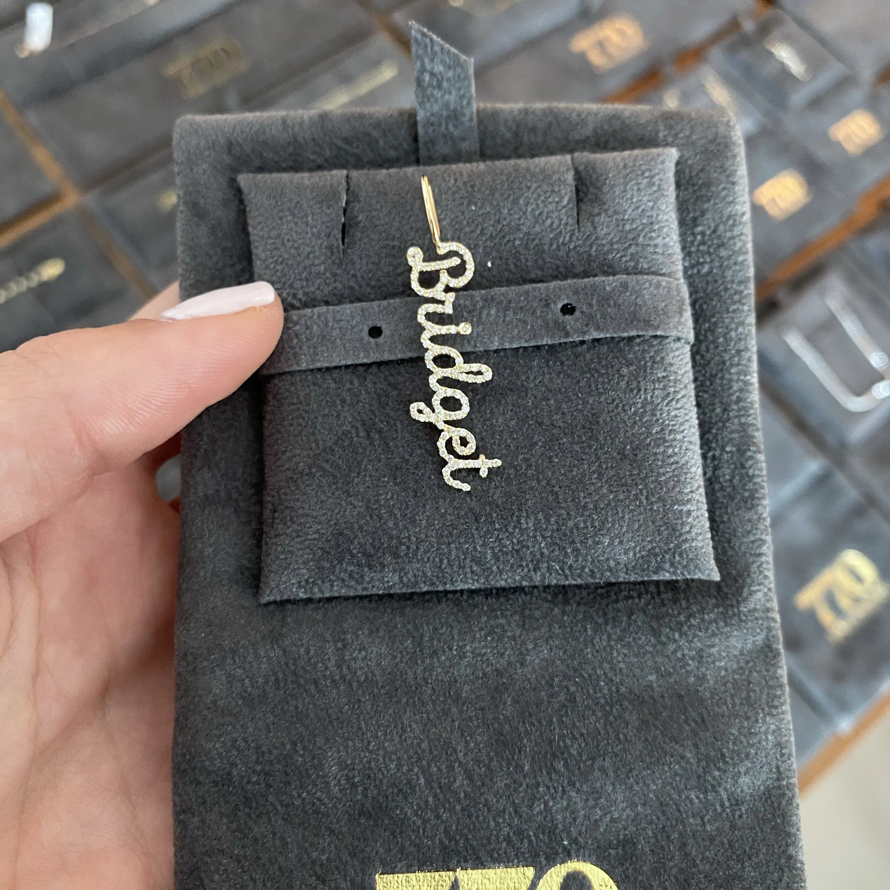 Diamond Name Charm