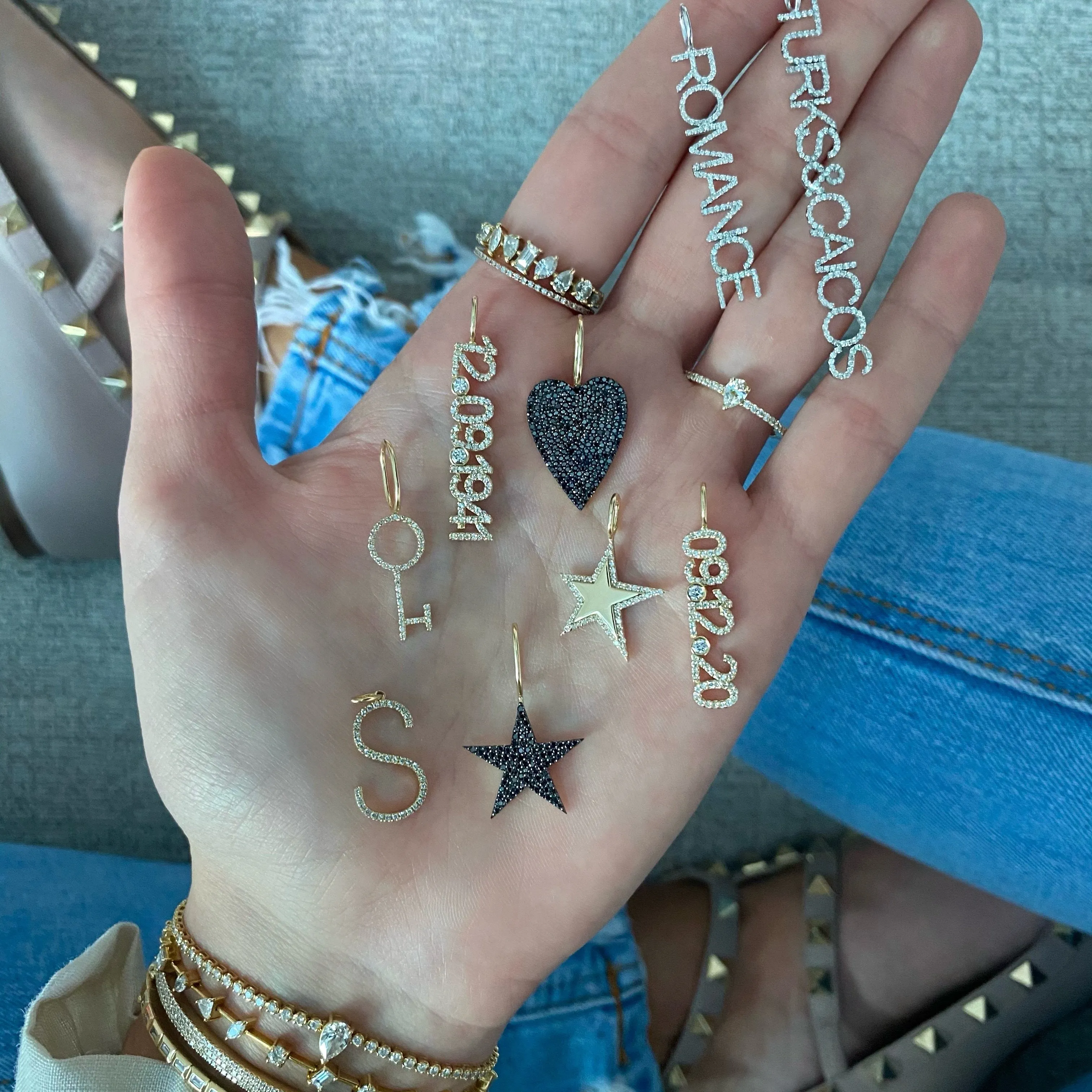 Diamond Name Charm