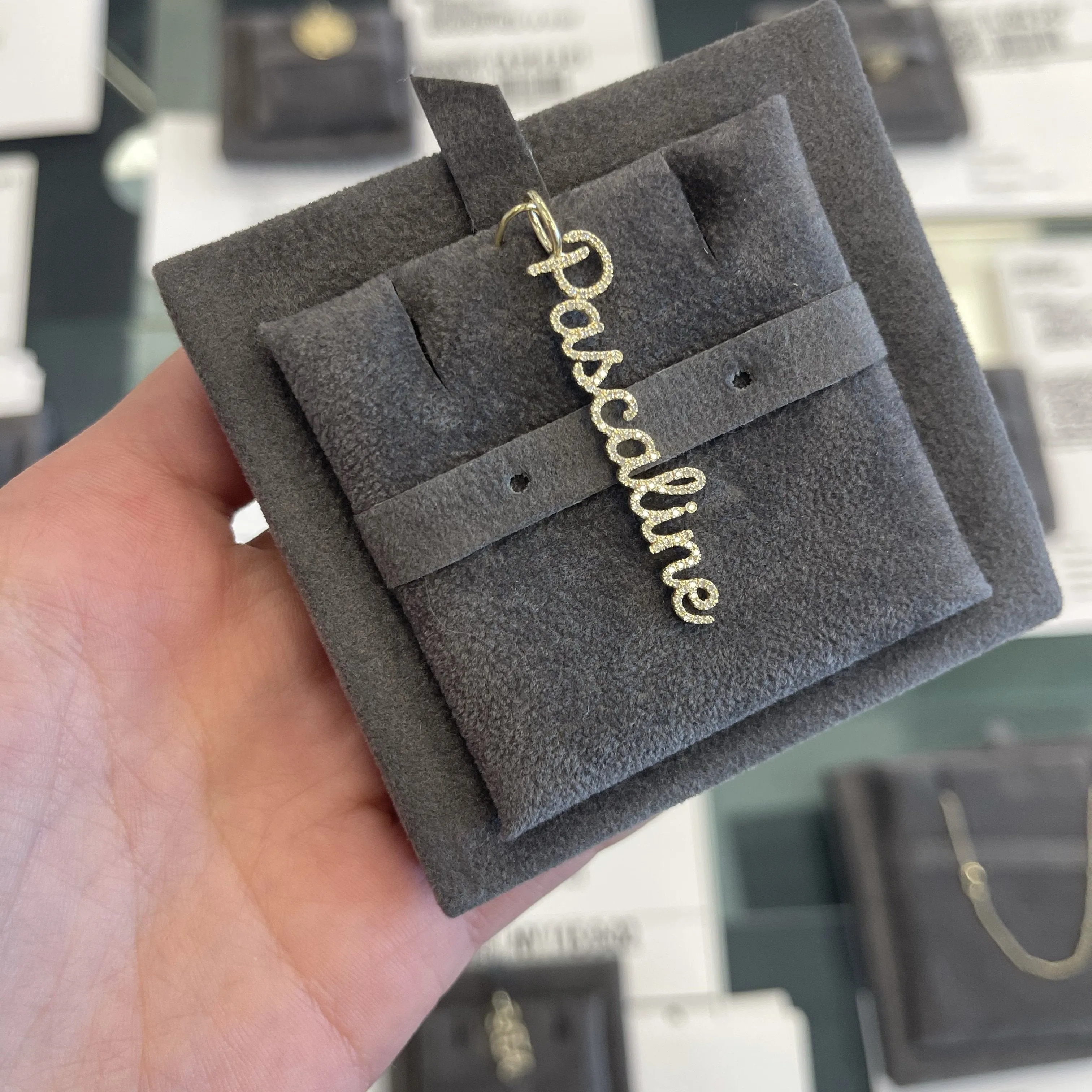 Diamond Name Charm