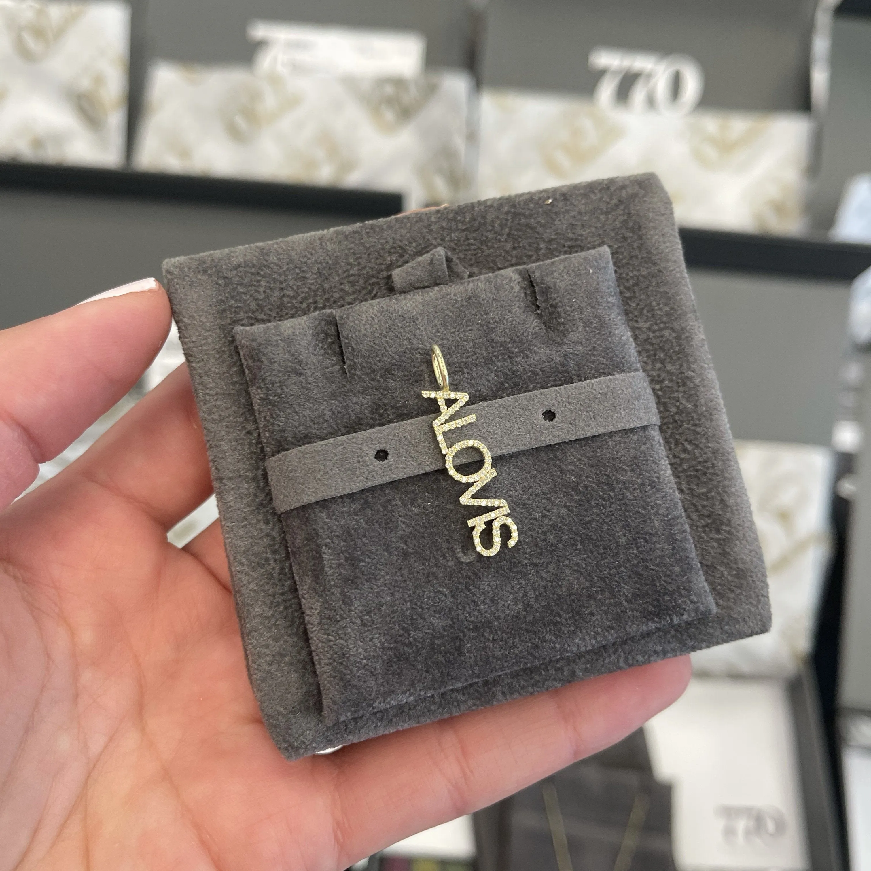 Diamond Name Charm