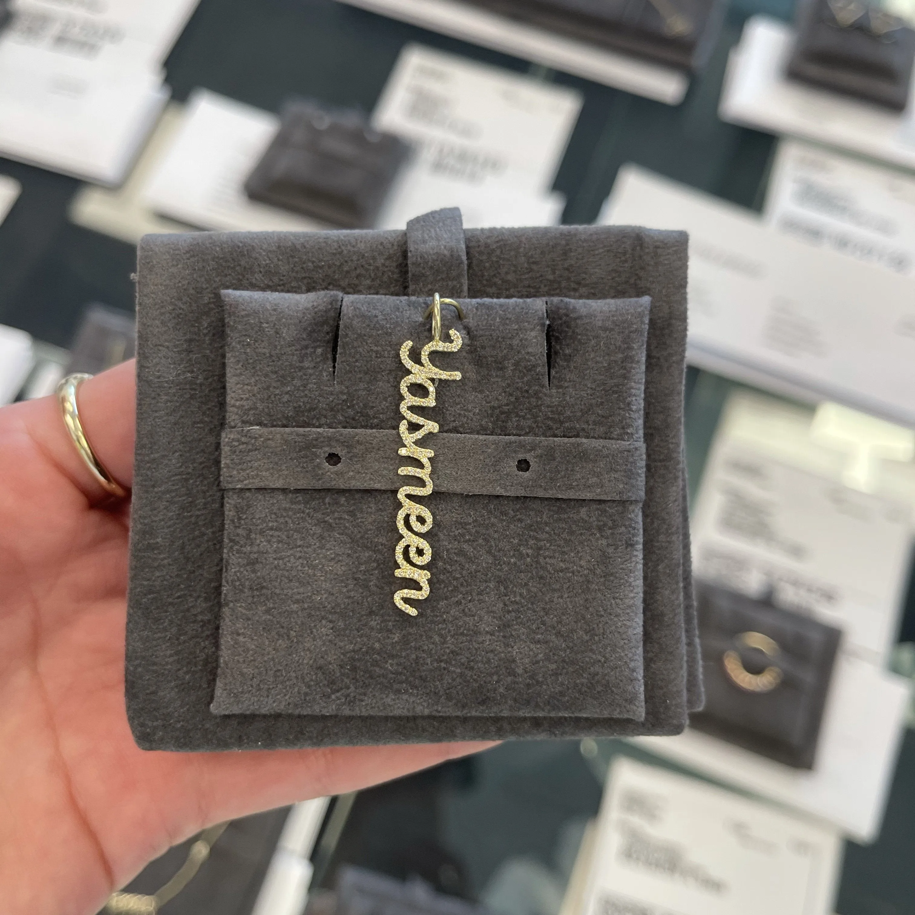 Diamond Name Charm
