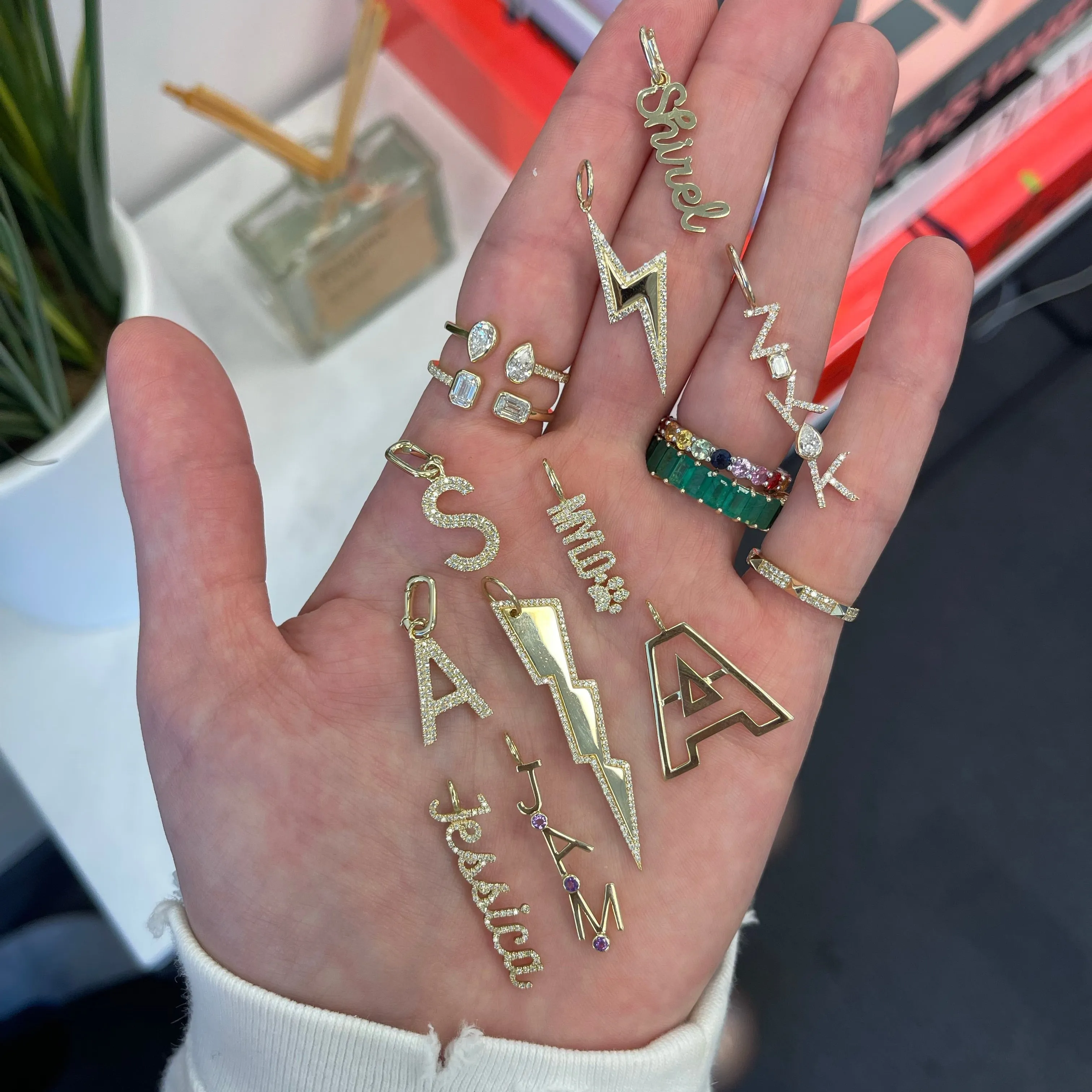 Diamond Name Charm