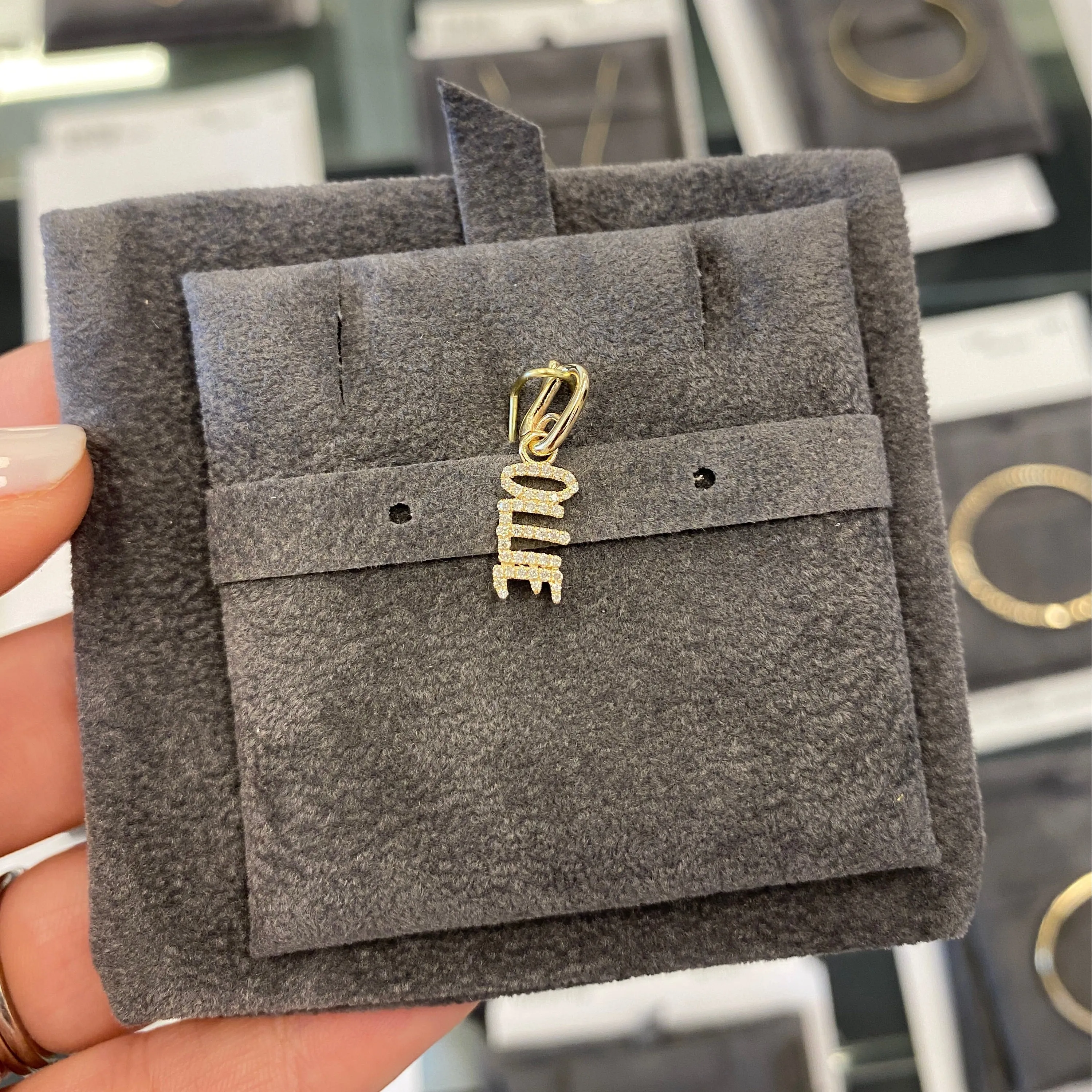 Diamond Name Charm