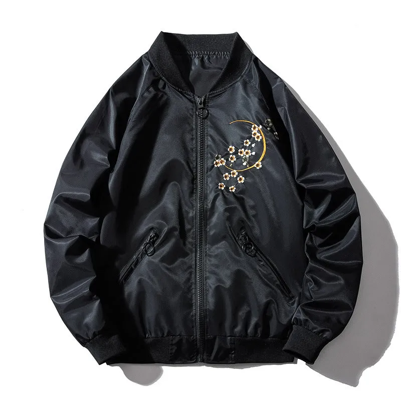Dragon Embroidery Bomber Jacket