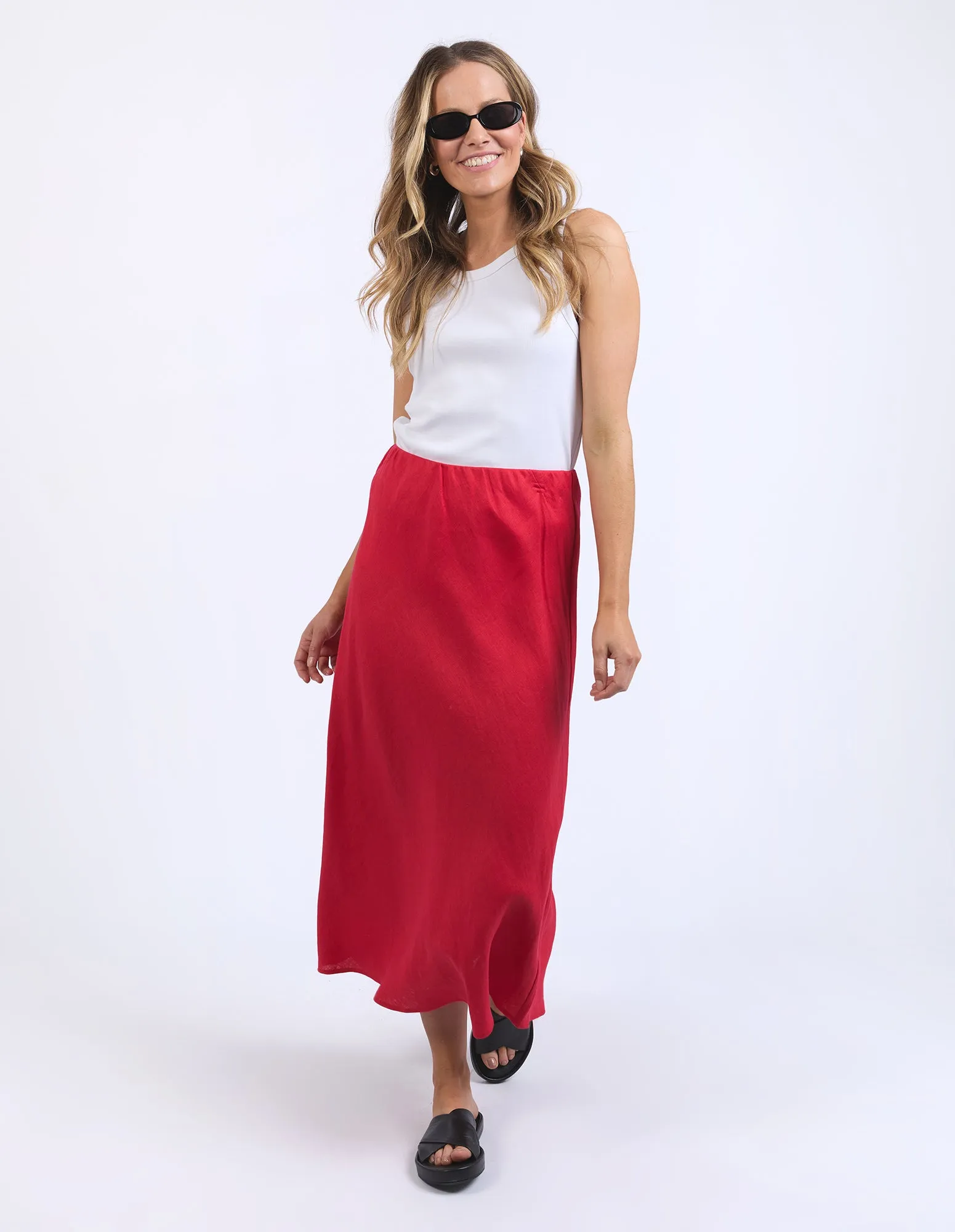 Eleni Skirt Bittersweet Red