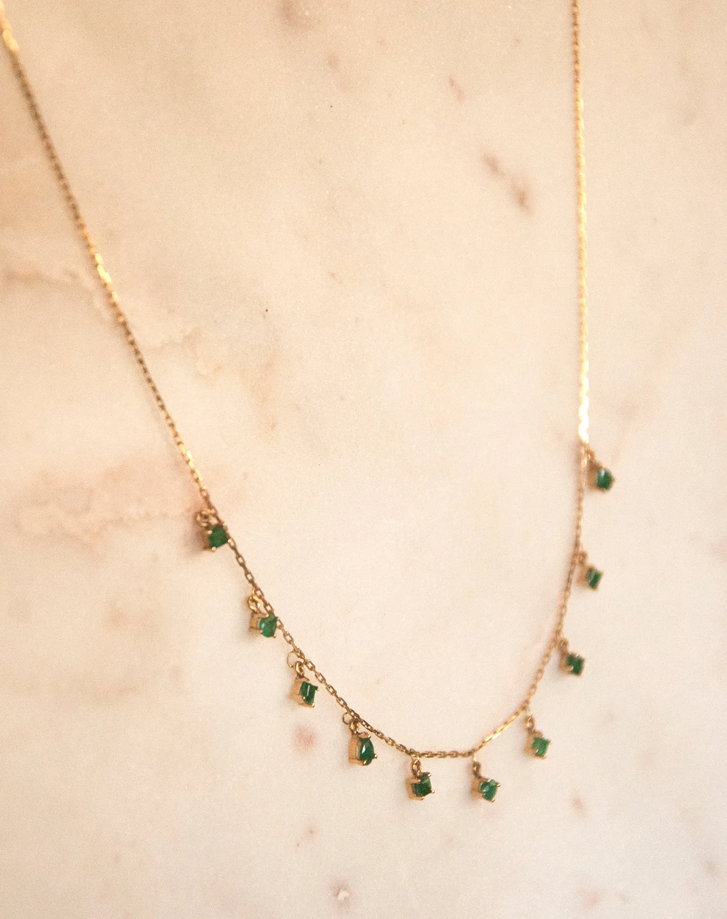 Emerald Shape Necklace