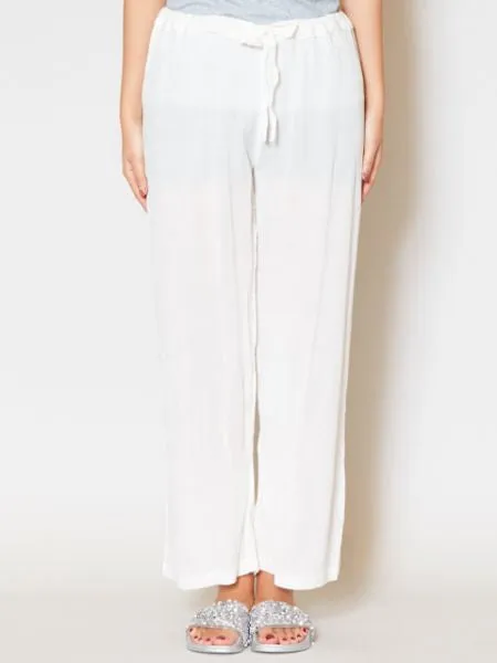 Essential Rayon Straight Leg Trousers