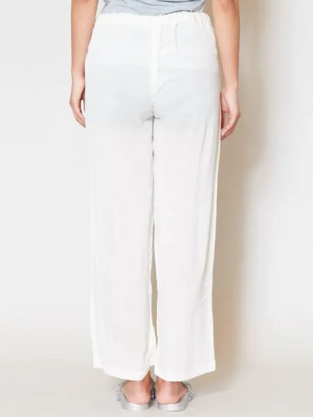 Essential Rayon Straight Leg Trousers