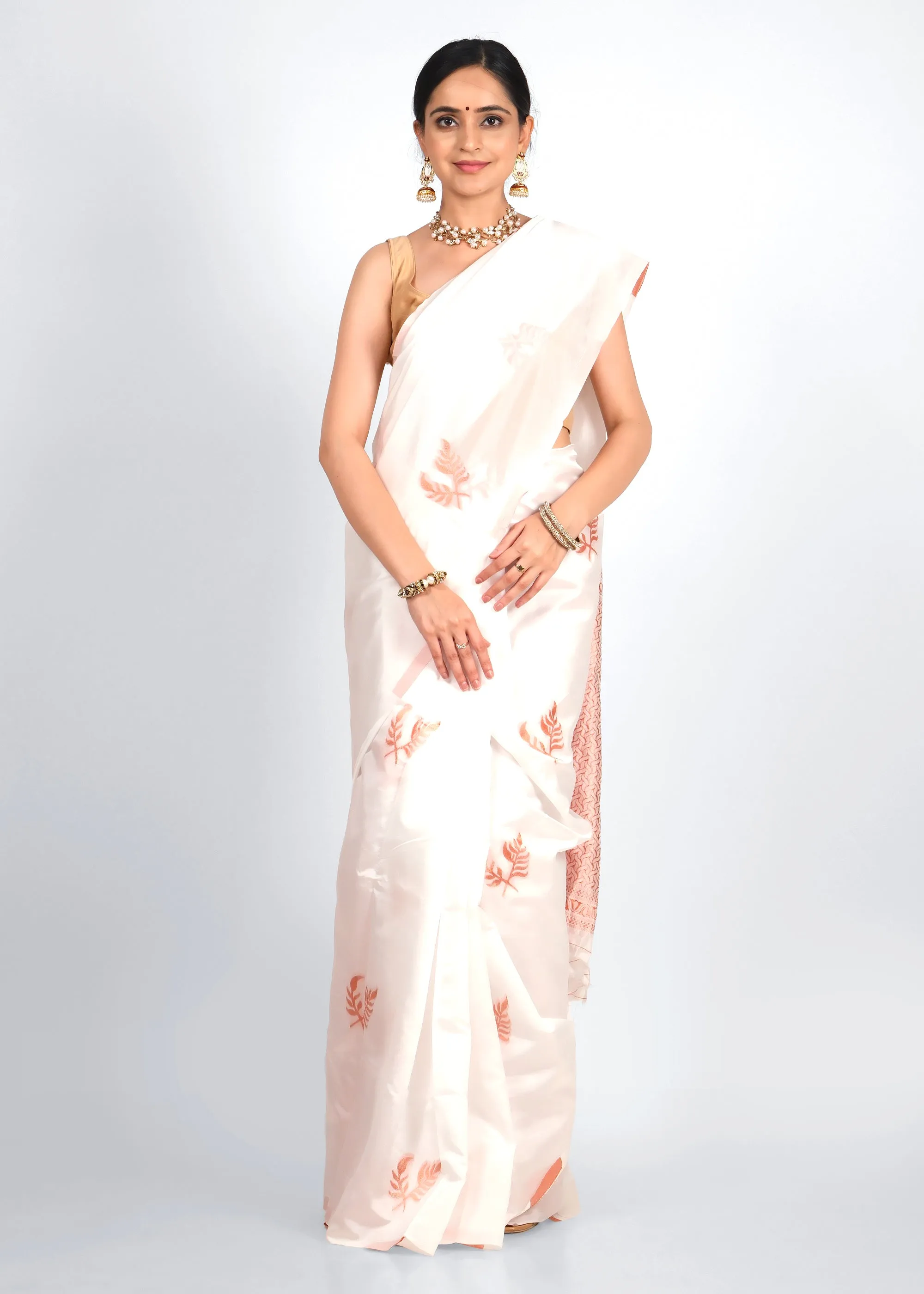 Ethereal Zari Motif Silk Saree