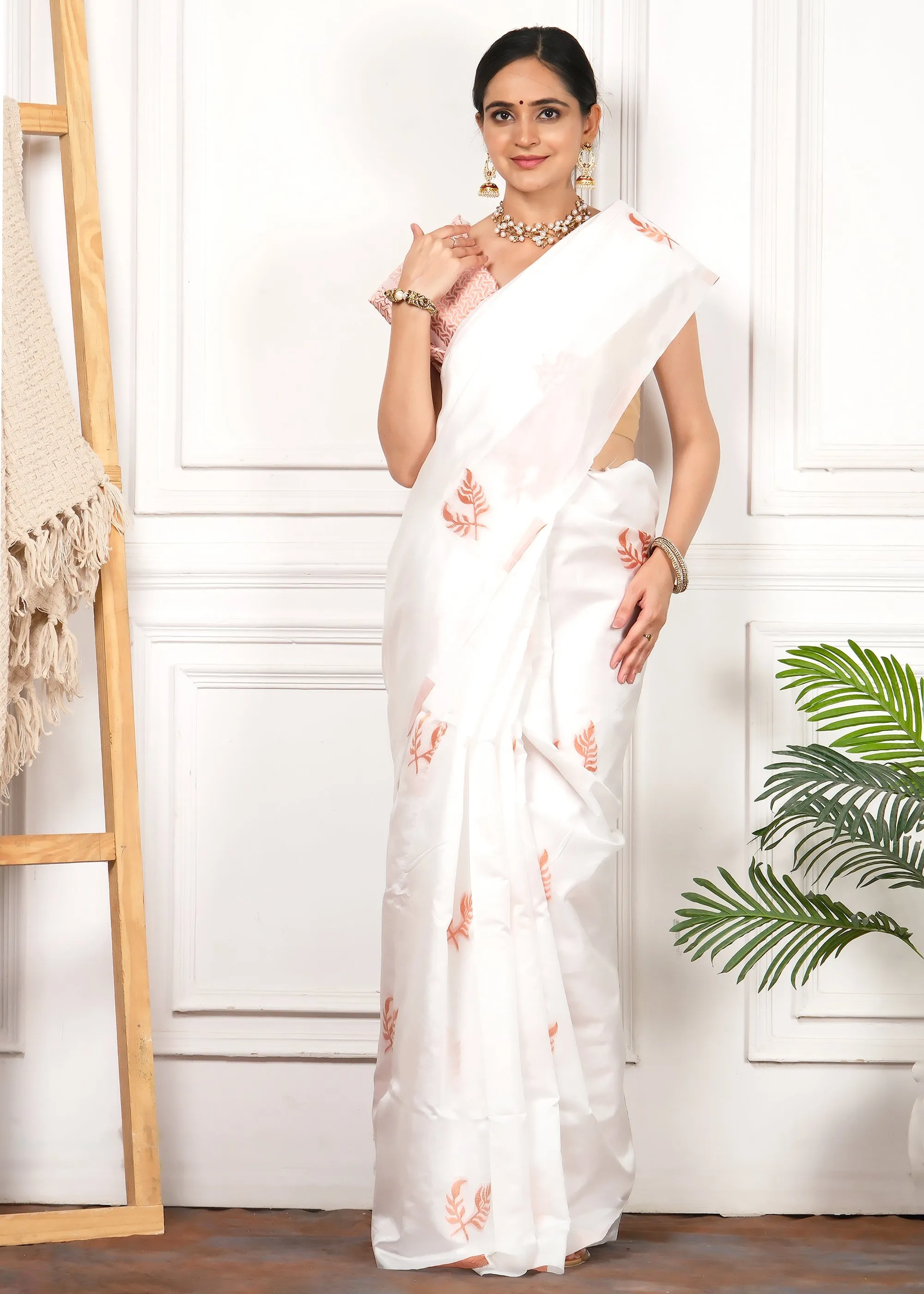 Ethereal Zari Motif Silk Saree