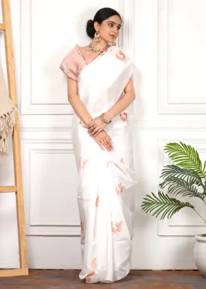 Ethereal Zari Motif Silk Saree