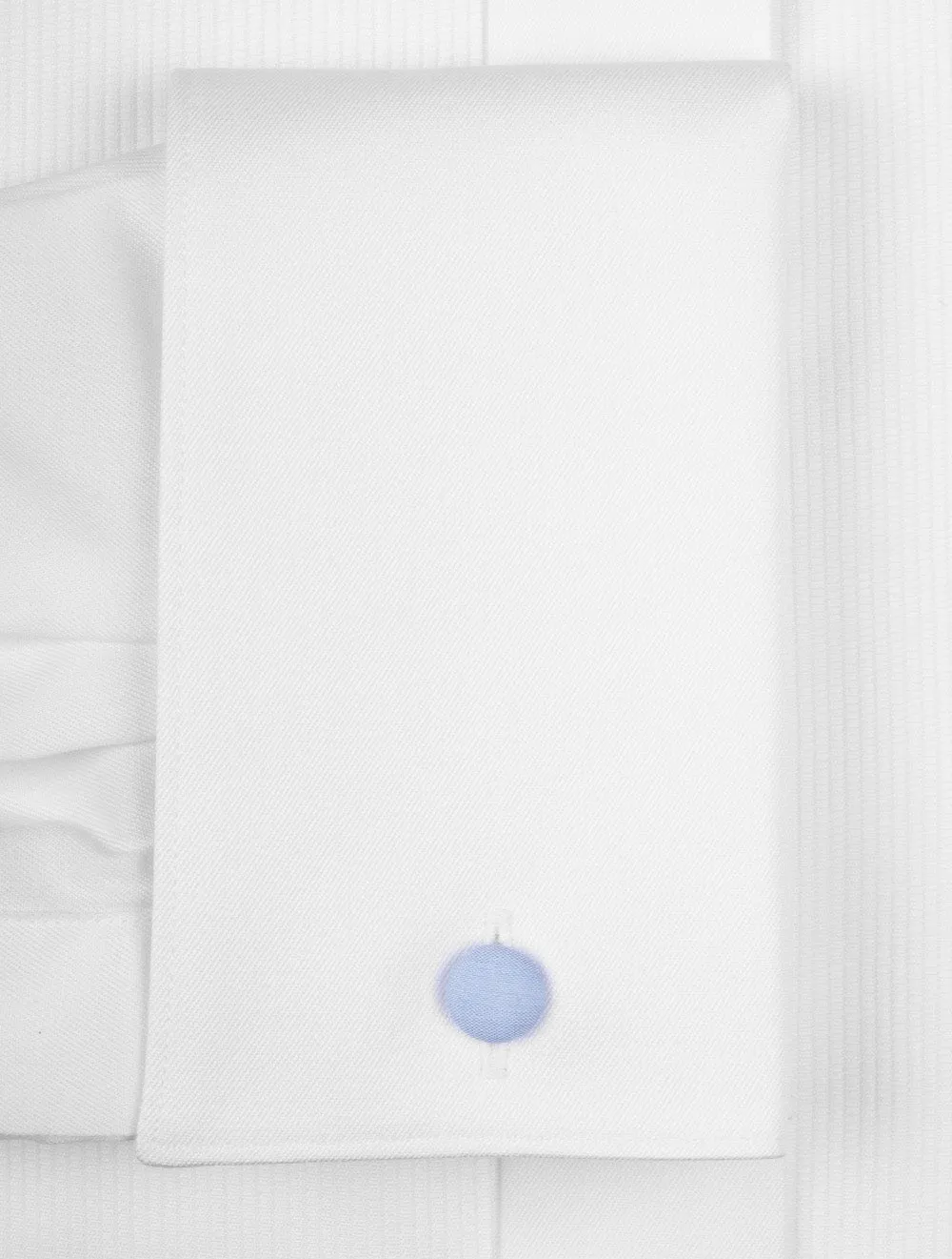 Fine Plisse Bib Comtemporary Dress Shirt White