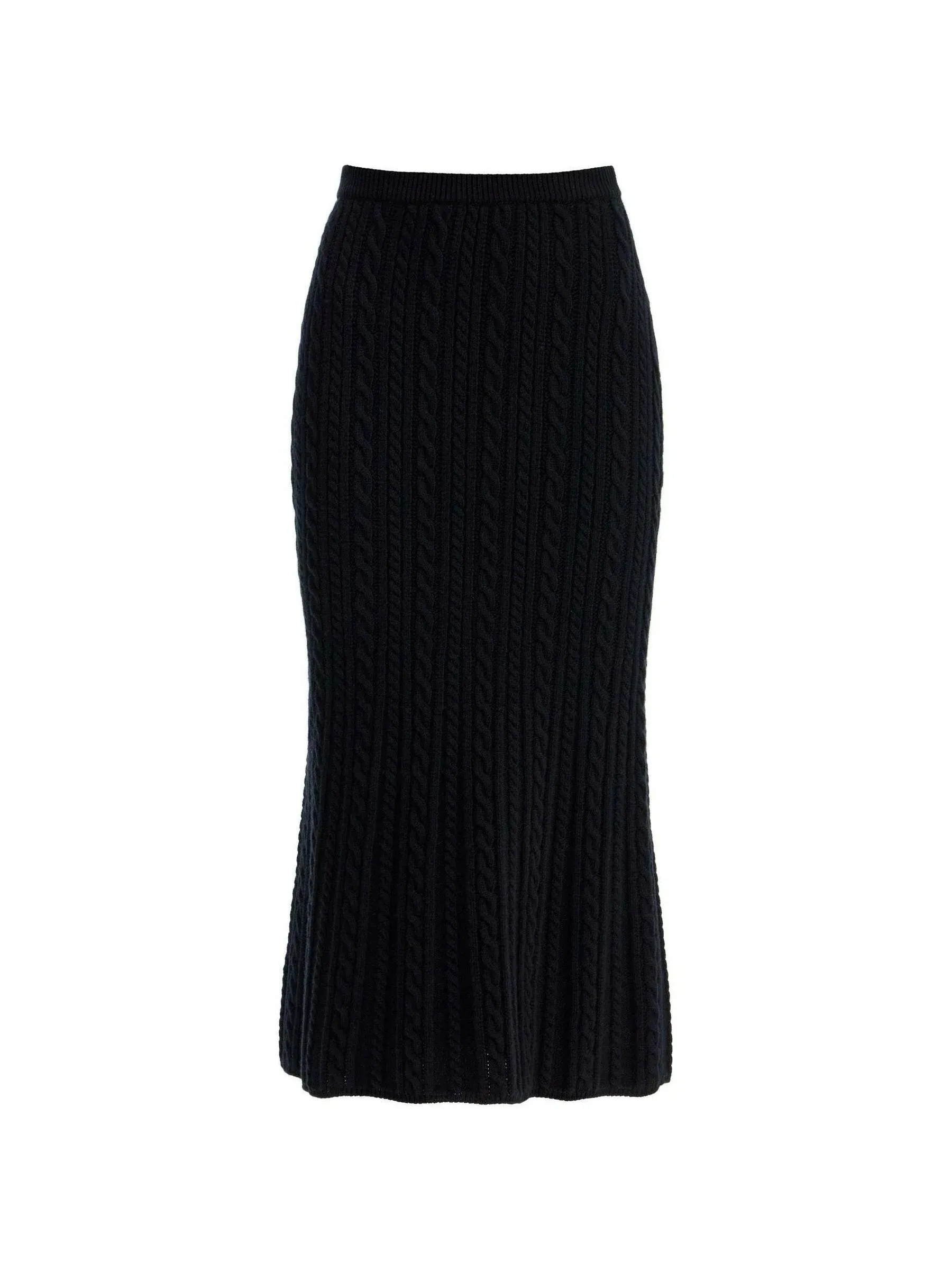 Flared Skirt - Knitted Wool