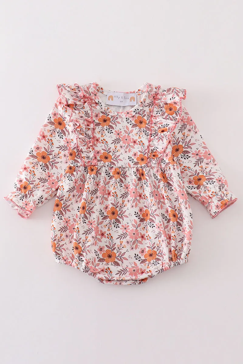 Floral print girl  bubble