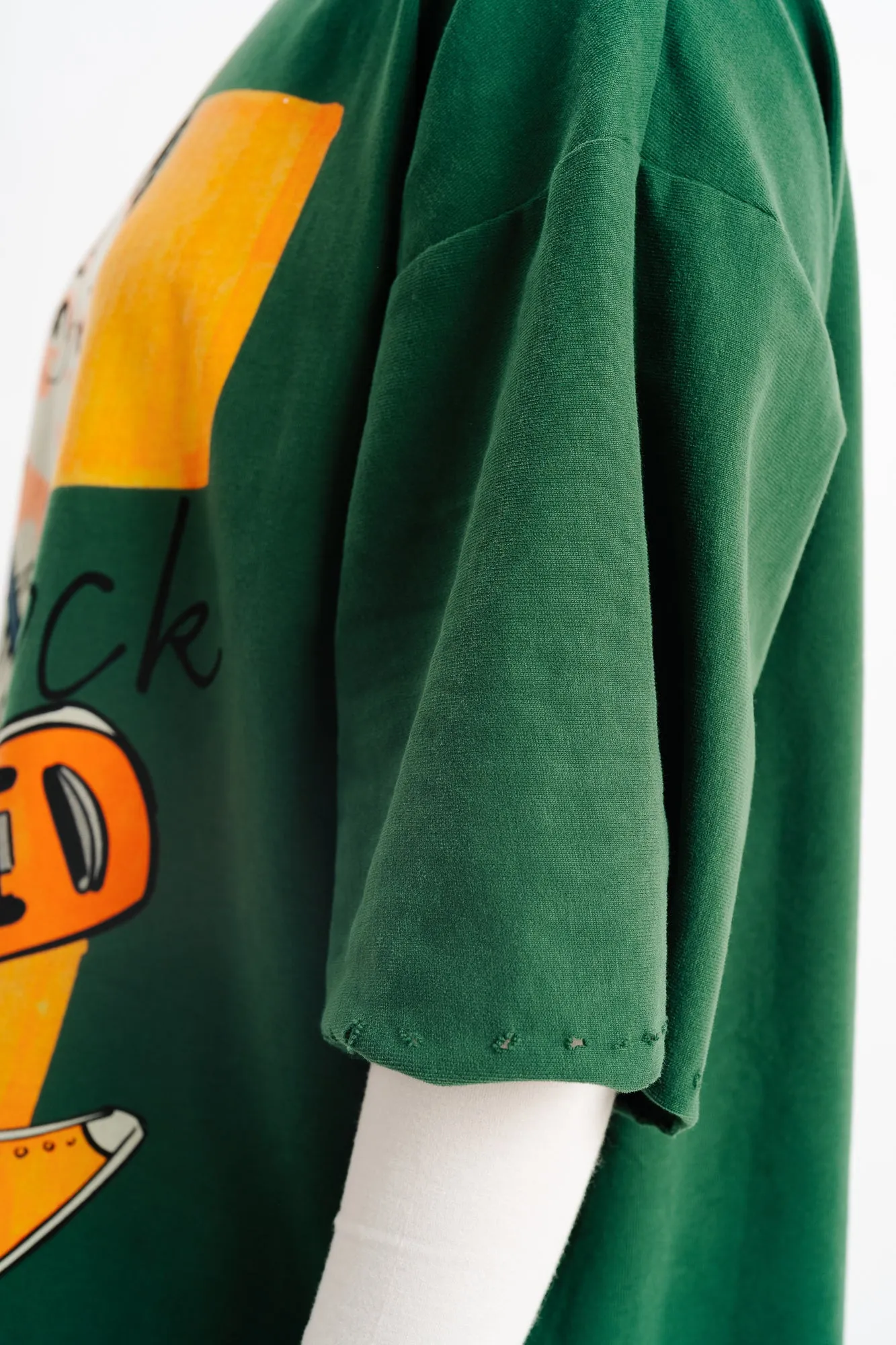 Green Graphic Long Sleeve T-Shirt